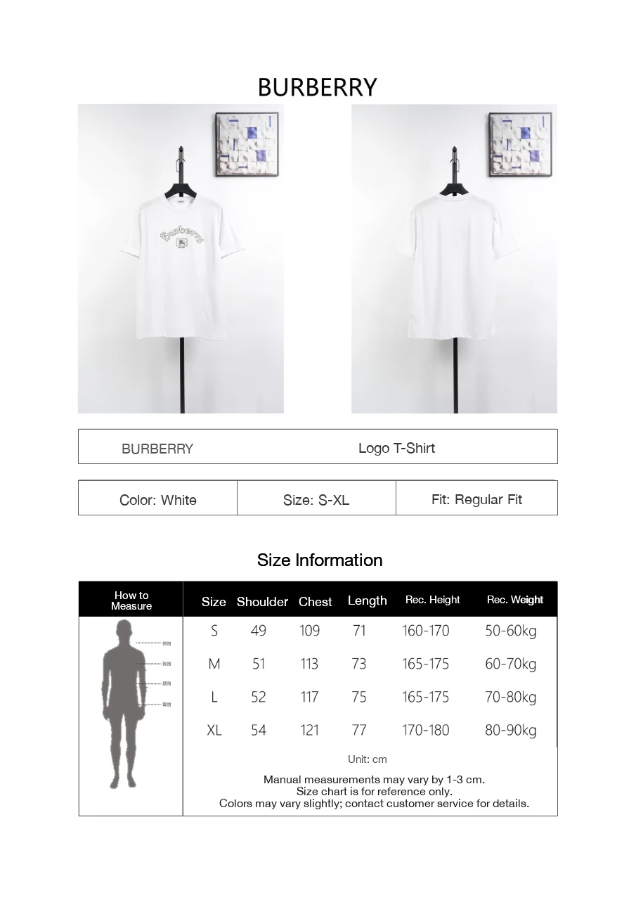 Burberry White Arched Letter Equestrian Knight Print T-Shirt product photo from LabelPicks