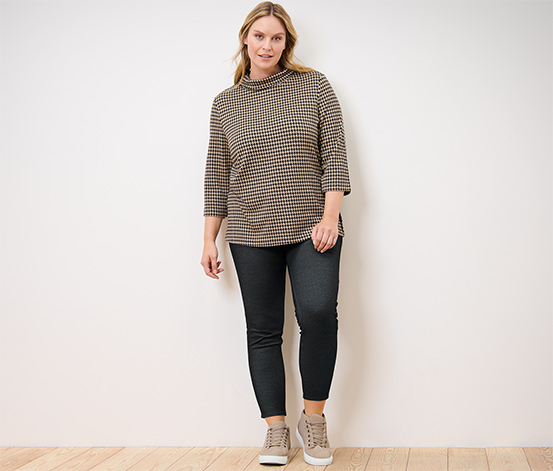 Gefütterte Leggings in Jeansoptik