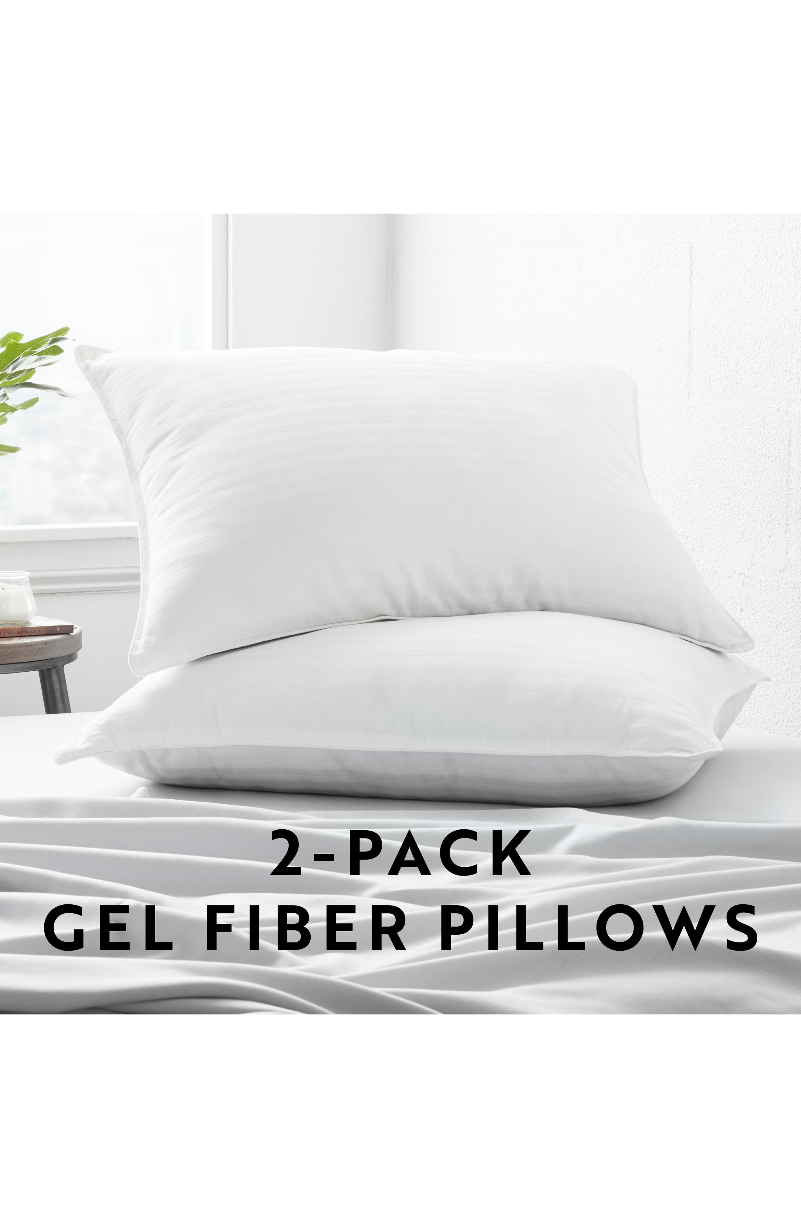 HOMESPUN HOME SPUN Plush Down Alternative Gel Fiber Pillows - Pack of 2