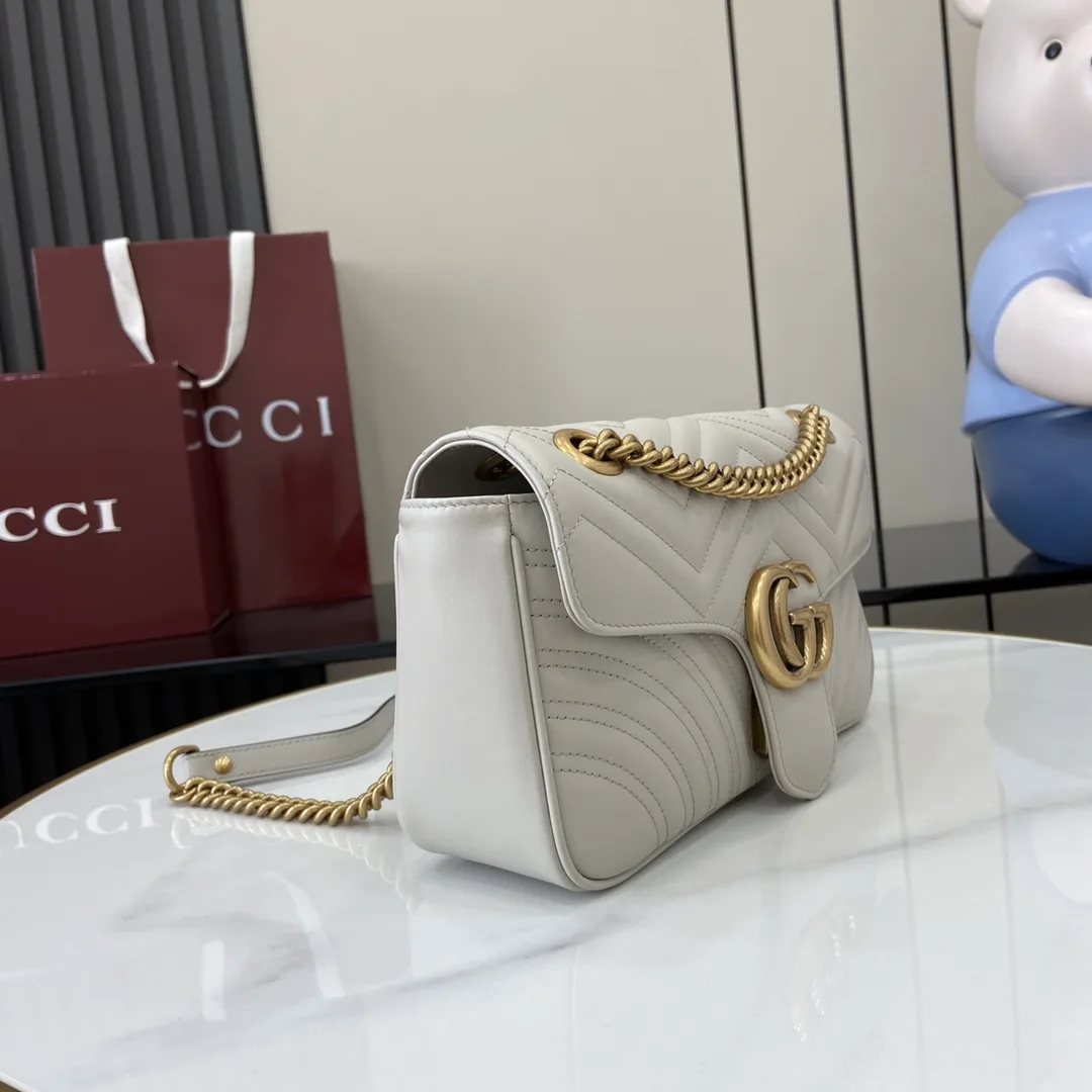 Gucci Grey GG Supreme Canvas Shoulder Bag product photo from LabelPicks