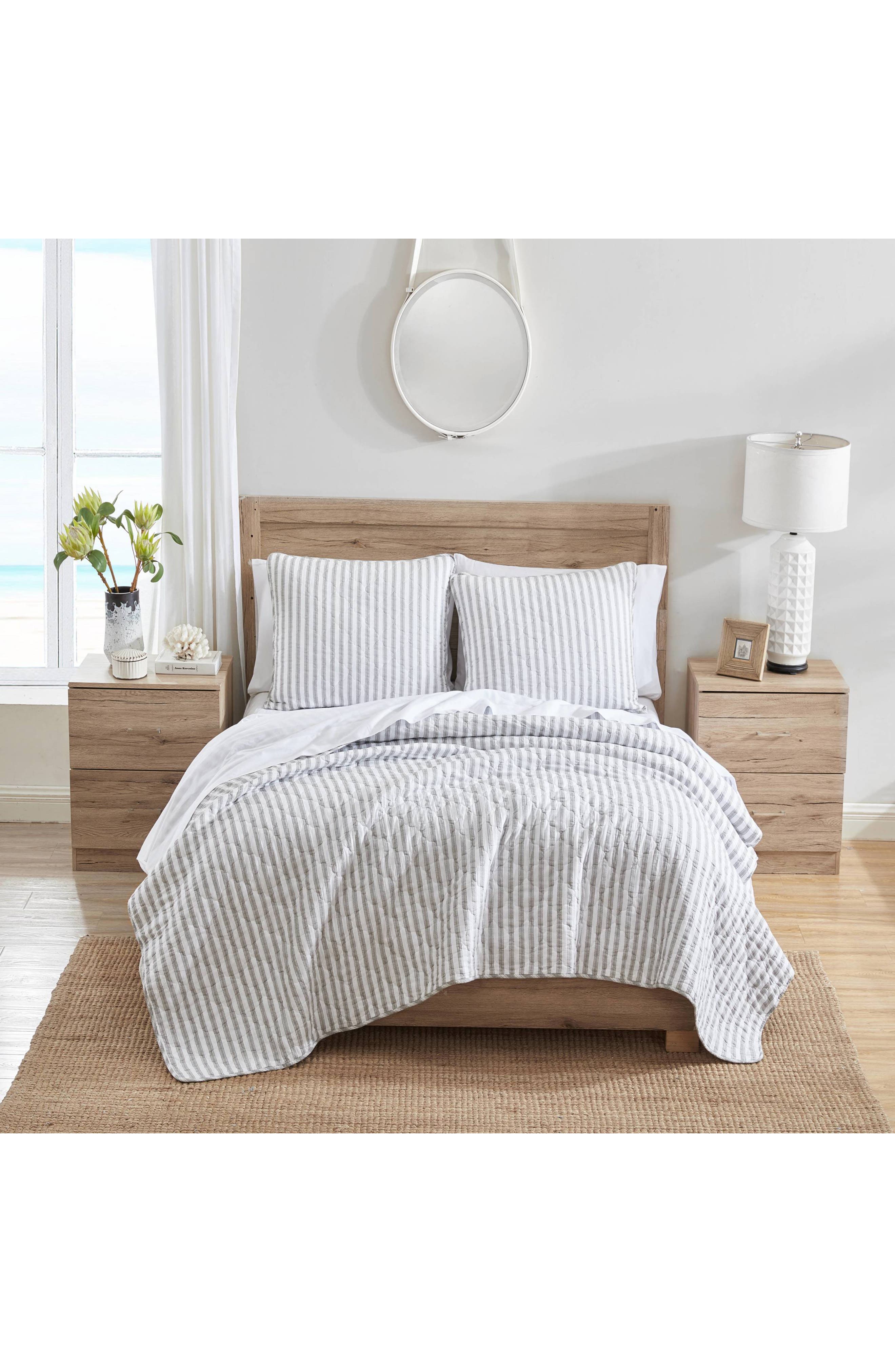 STONE COTTAGE Willow Way Ticking Stripe Quilt & Sham Set
