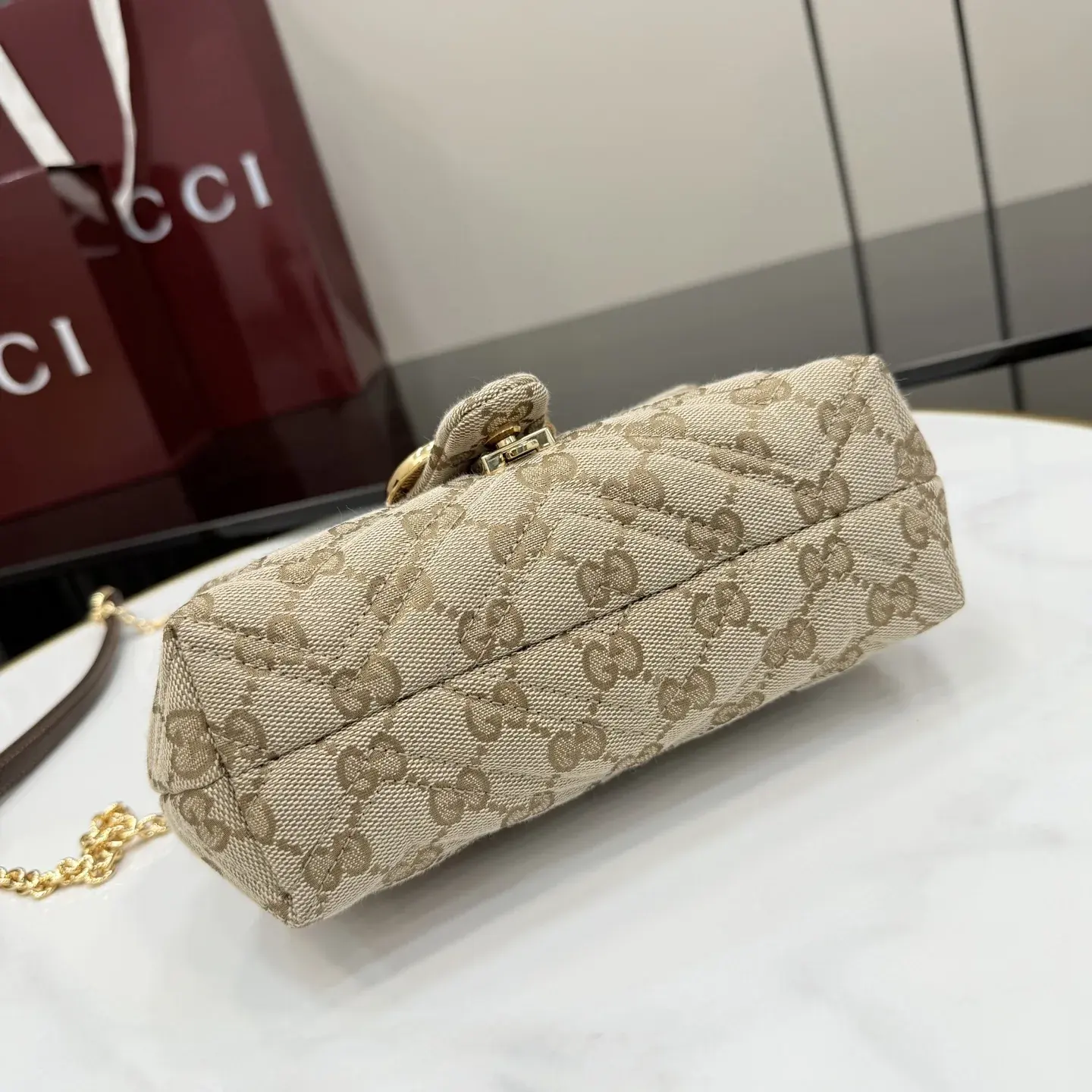 Gucci Generation Brown GG Supreme Canvas Crossbody Bag product photo from LabelPicks