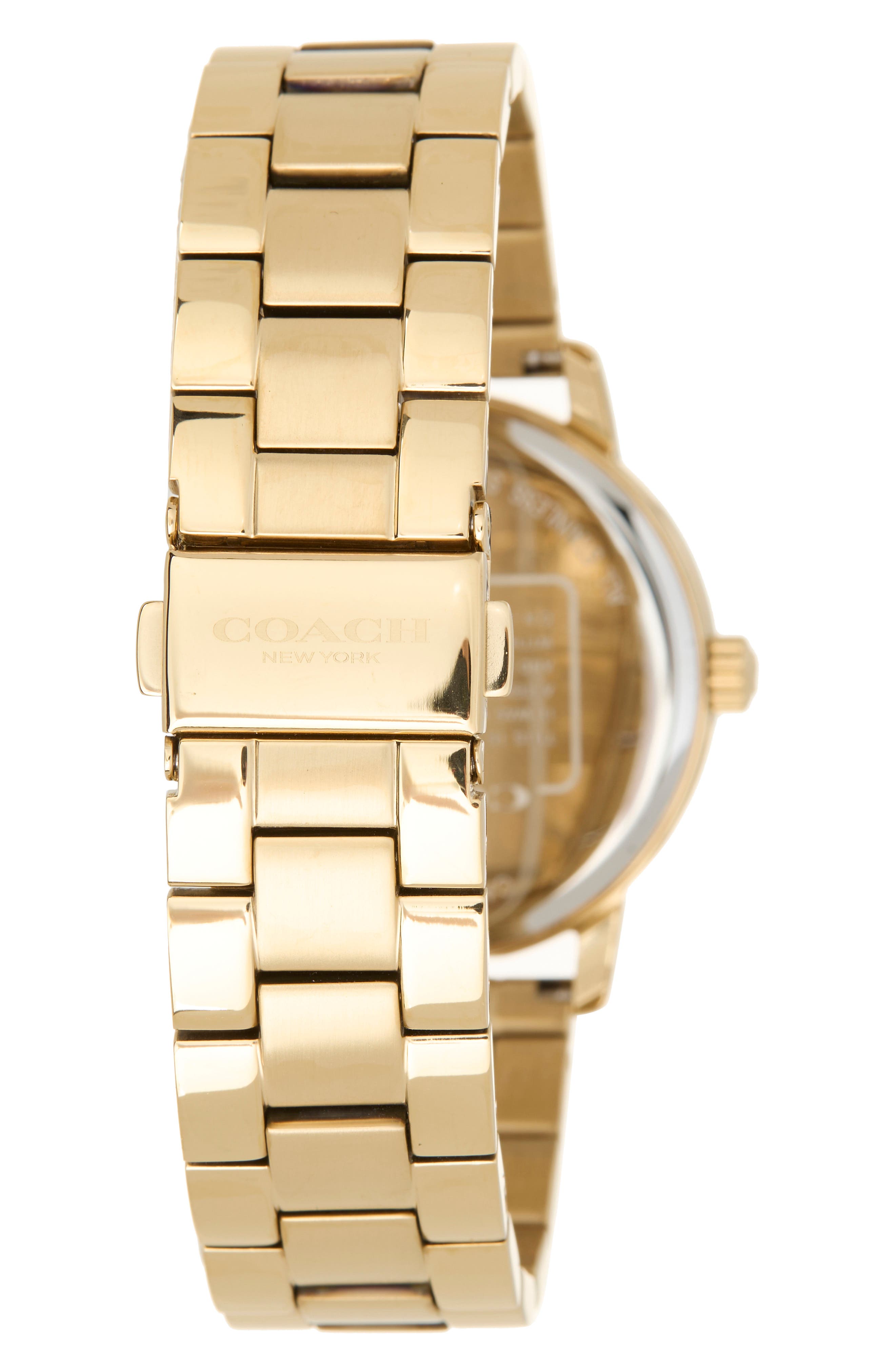 COACH Grand Goldtone Quartz Bracelet Watch, 36mm