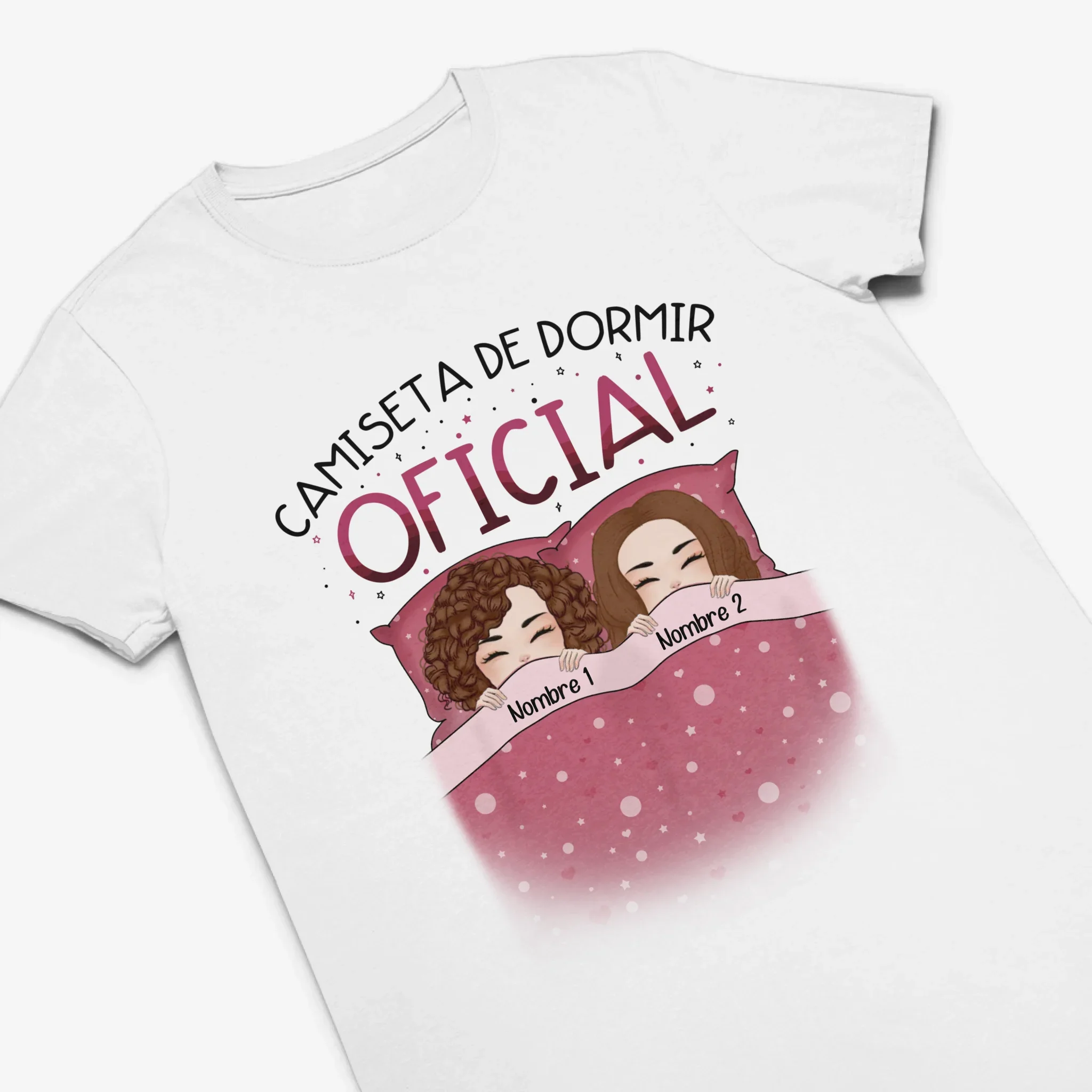 Personalizar Camisetas Para Amigas | Personalizado Regalo Amigo Invisible | Camiseta de dormir oficial