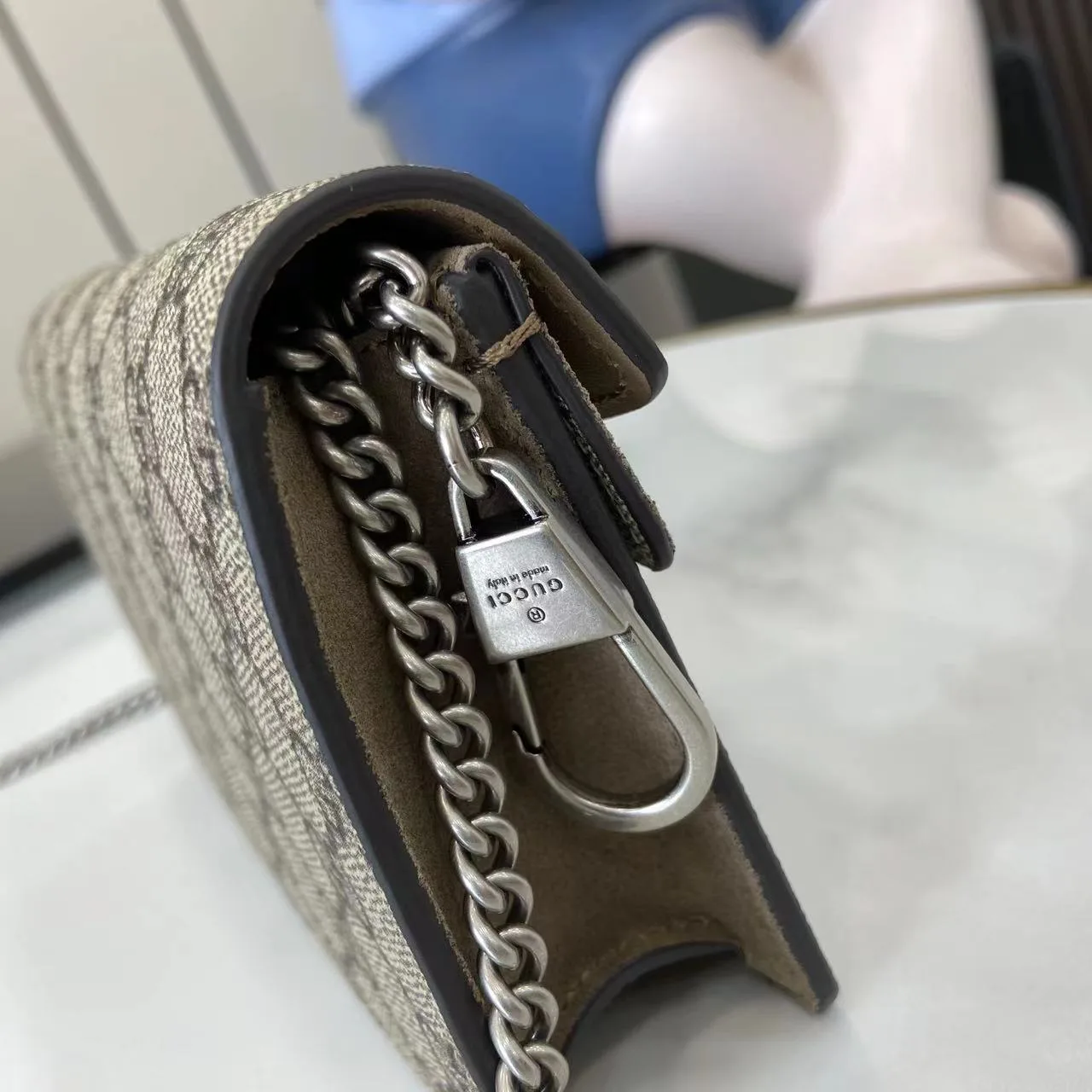 Gucci Dionysus Canvas and Suede Crossbody Bag product photo from LabelPicks
