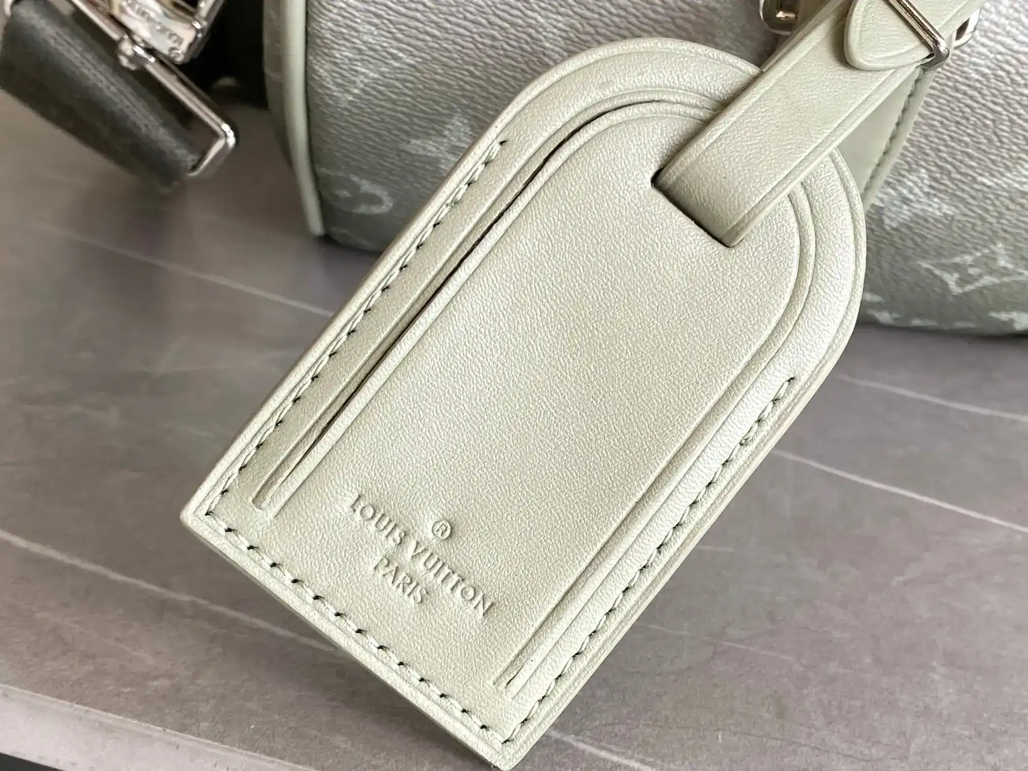 Louis Vuitton Keepall Green Canvas and Leather Tote Bag product photo from LabelPicks