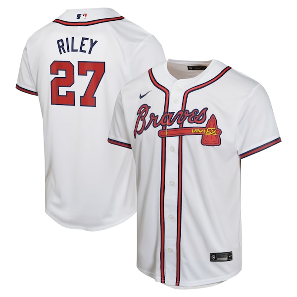 Austin Riley Atlanta Braves Nike Youth Home Game Player Jersey - White