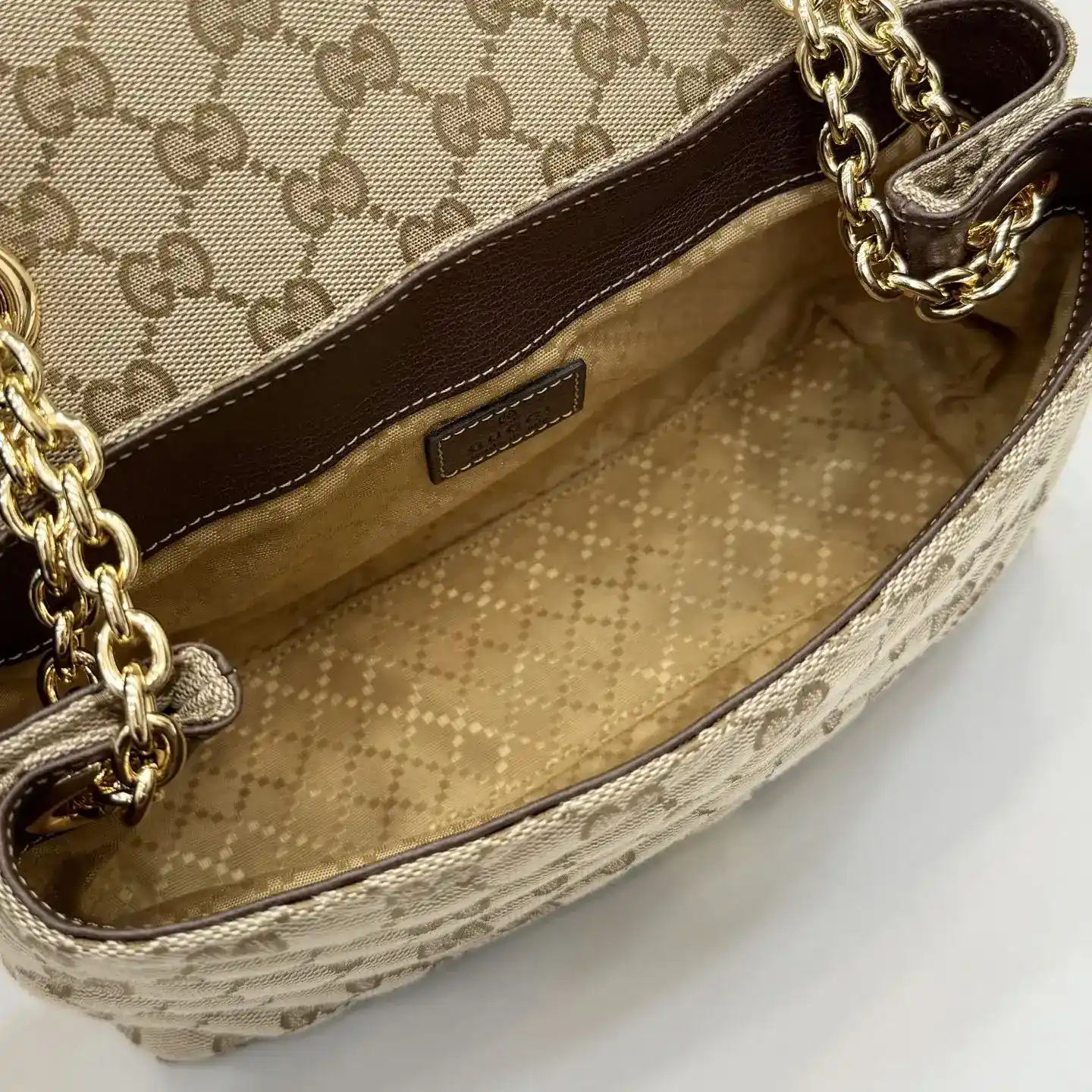 Gucci Brown Generation GG Supreme Canvas Crossbody Bag product photo from LabelPicks