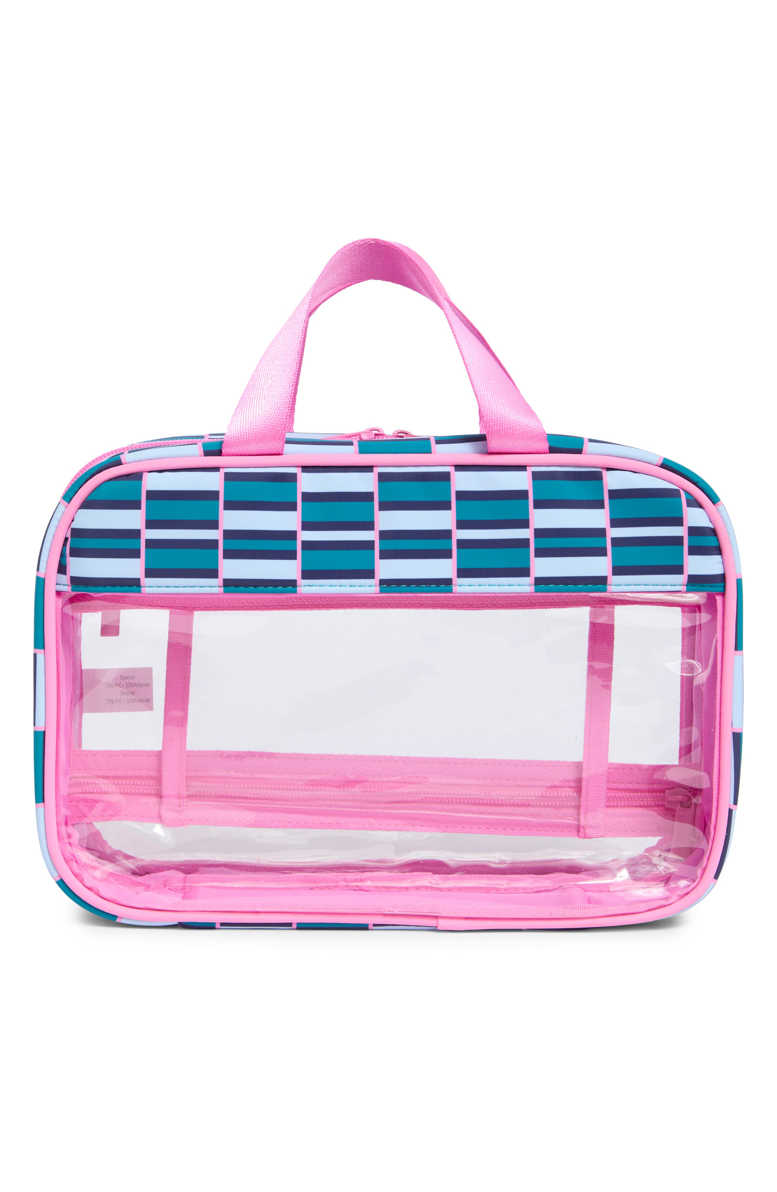 MYTAGALONGS Box Quilted Clear Toiletry Case