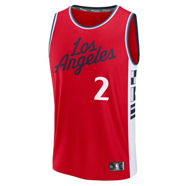 Kawhi Leonard LA Clippers  Fast Break Replica Player Jersey - Statement Edition - Red