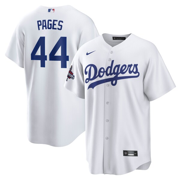 Andy Pages Los Angeles Dodgers Nike 2024 World Series Champions Home Replica Player Jersey - White
