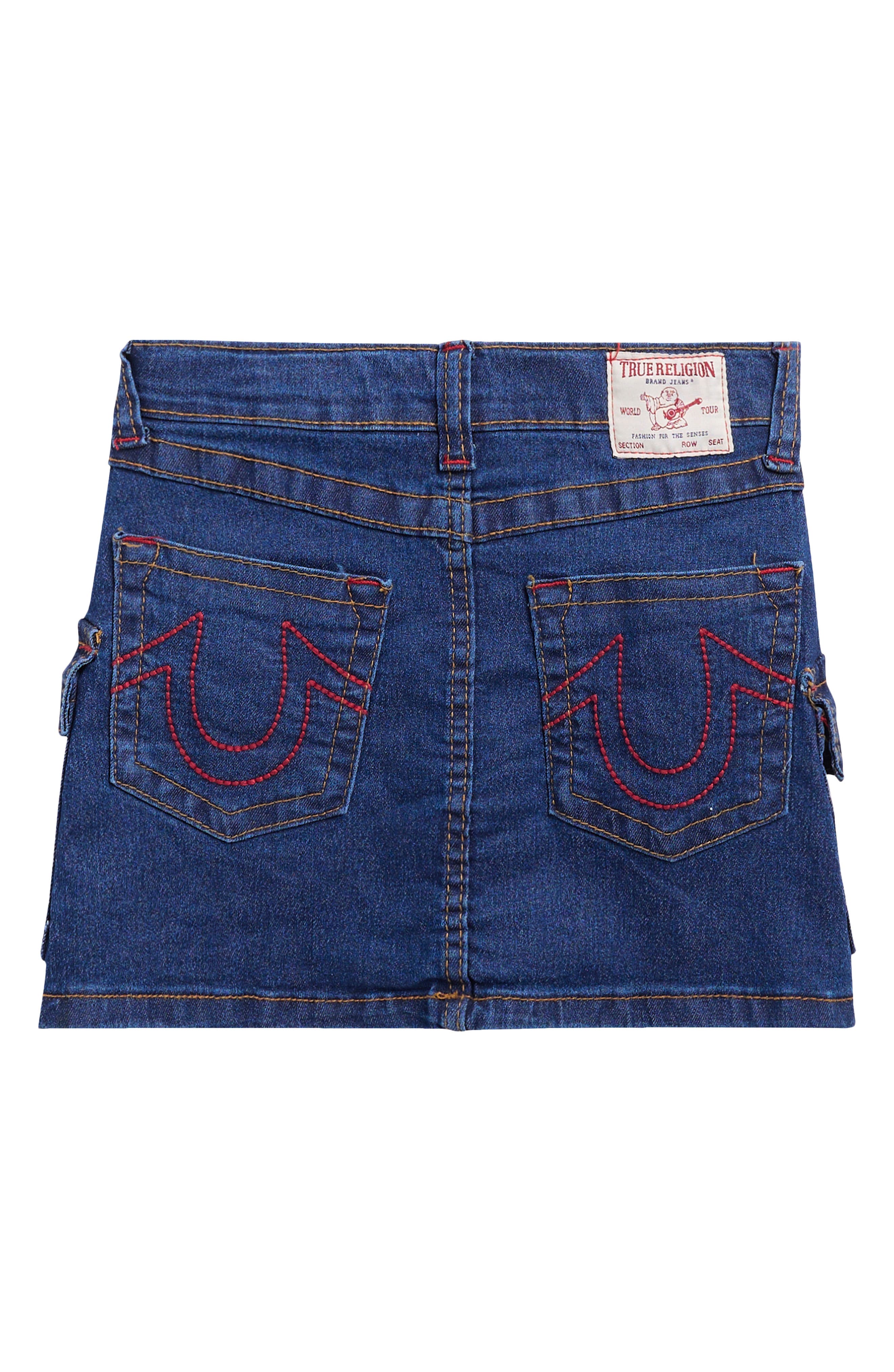 True Religion Kids' Tank Top & Cargo Denim Skirt Set