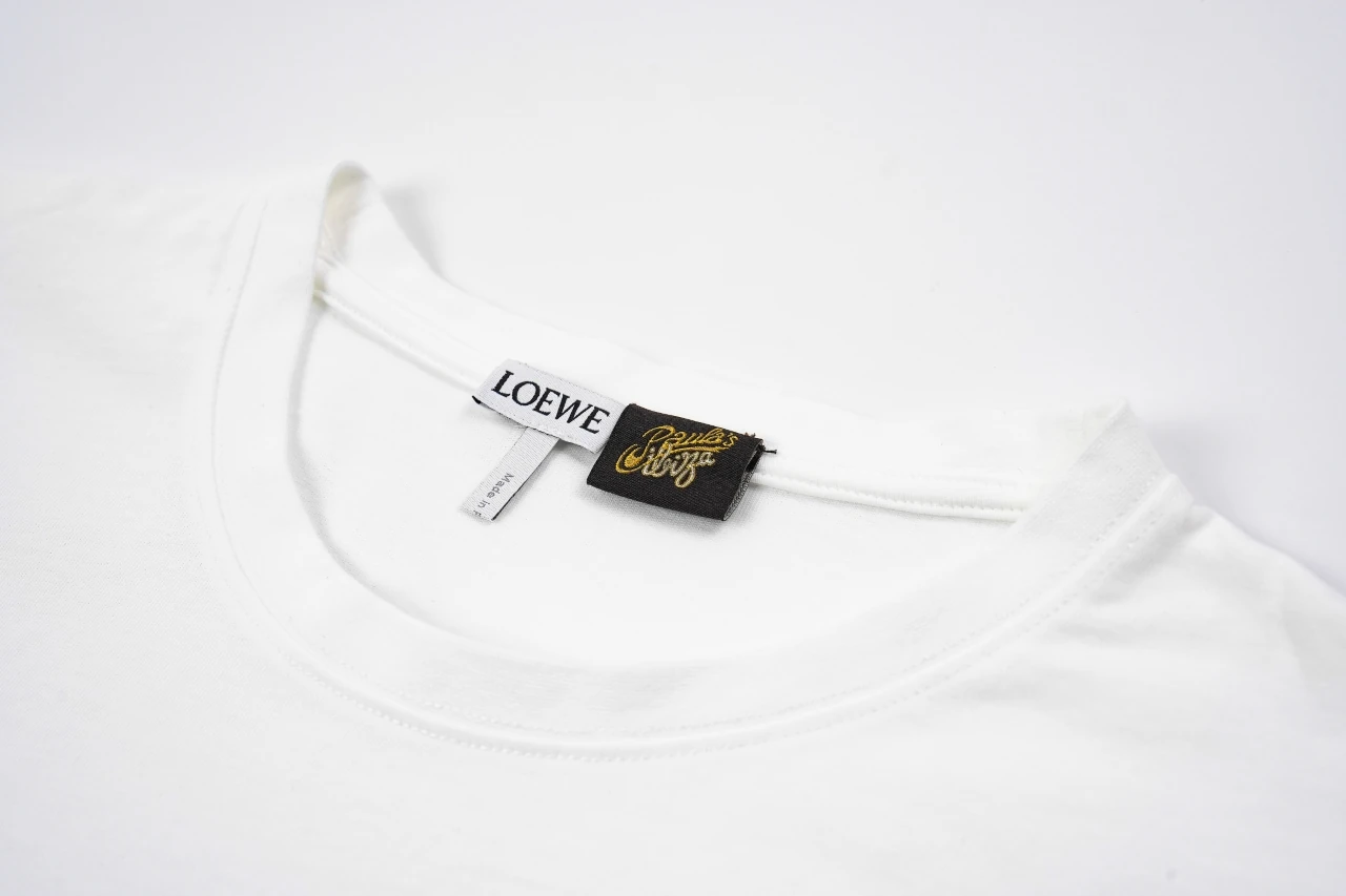 LOEWE White Matte Anagram Embroidered T-Shirt product photo from LabelPicks