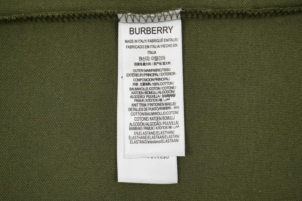 Burberry Olive Green Small Equestrian Knight Embroidered Polo Shirt product photo from LabelPicks