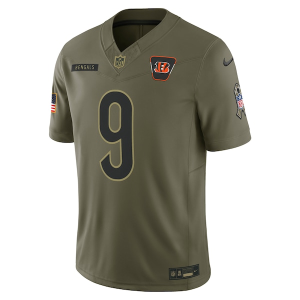 Joe Burrow Cincinnati Bengals Nike 2025 Salute to Service Limited Jersey - Olive
