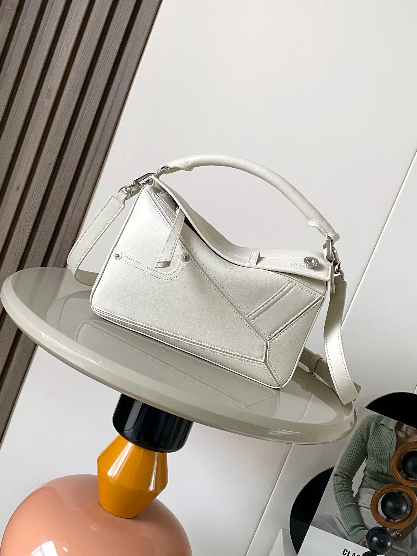 Loewe Grained Leather Puzzle Top Handle Bag product photo from LabelPicks
