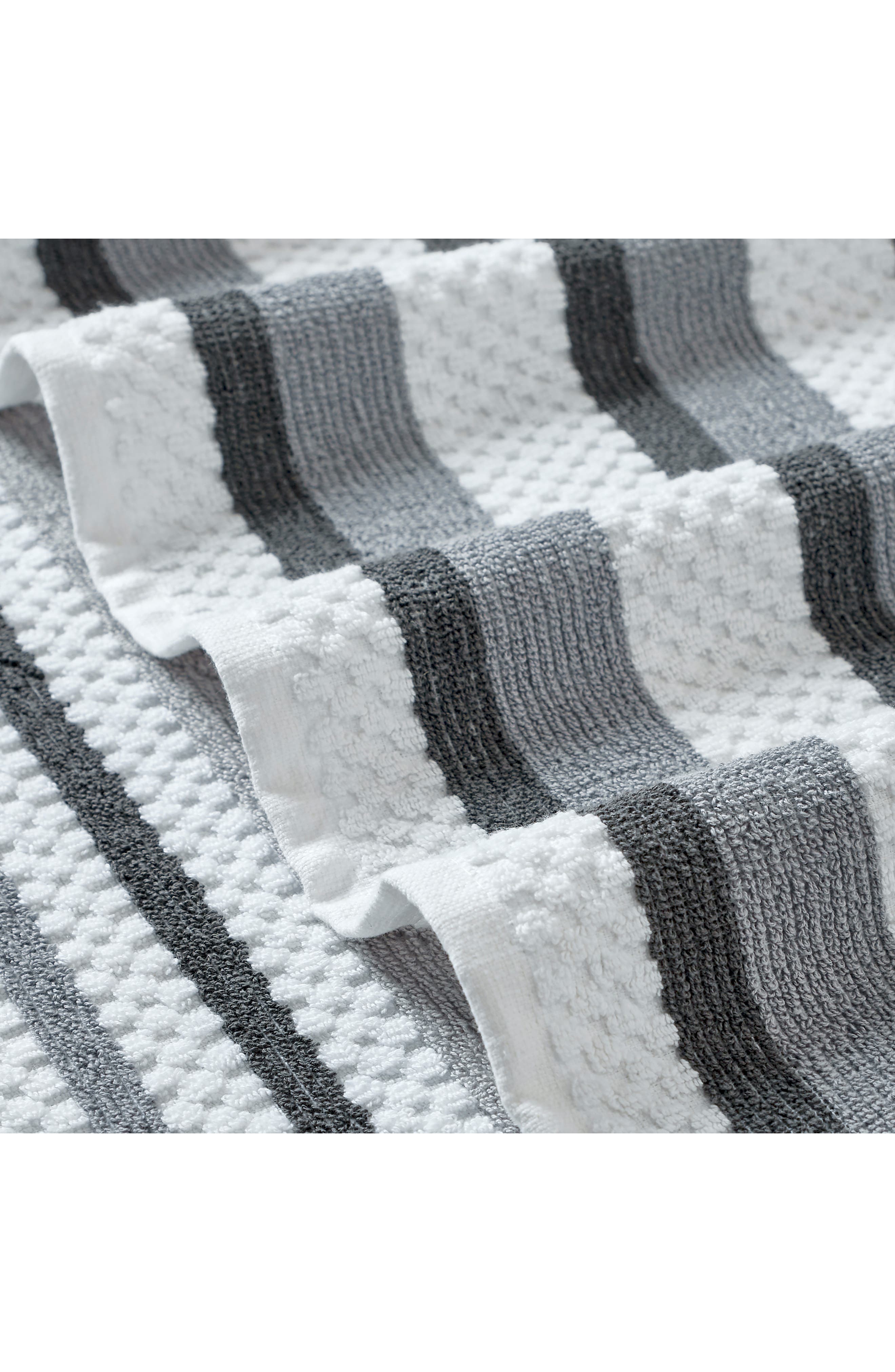 Modern Threads 6-Piece Mixed Stripe & Solid Cotton Towel Set