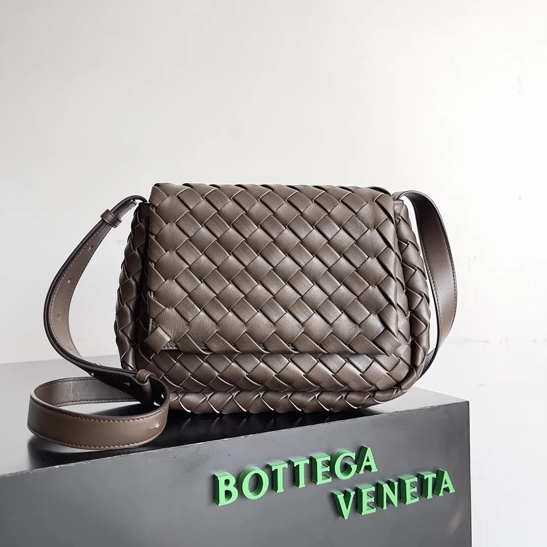 Bottega Veneta Intrecciato Woven Leather Crossbody Bag product photo from LabelPicks