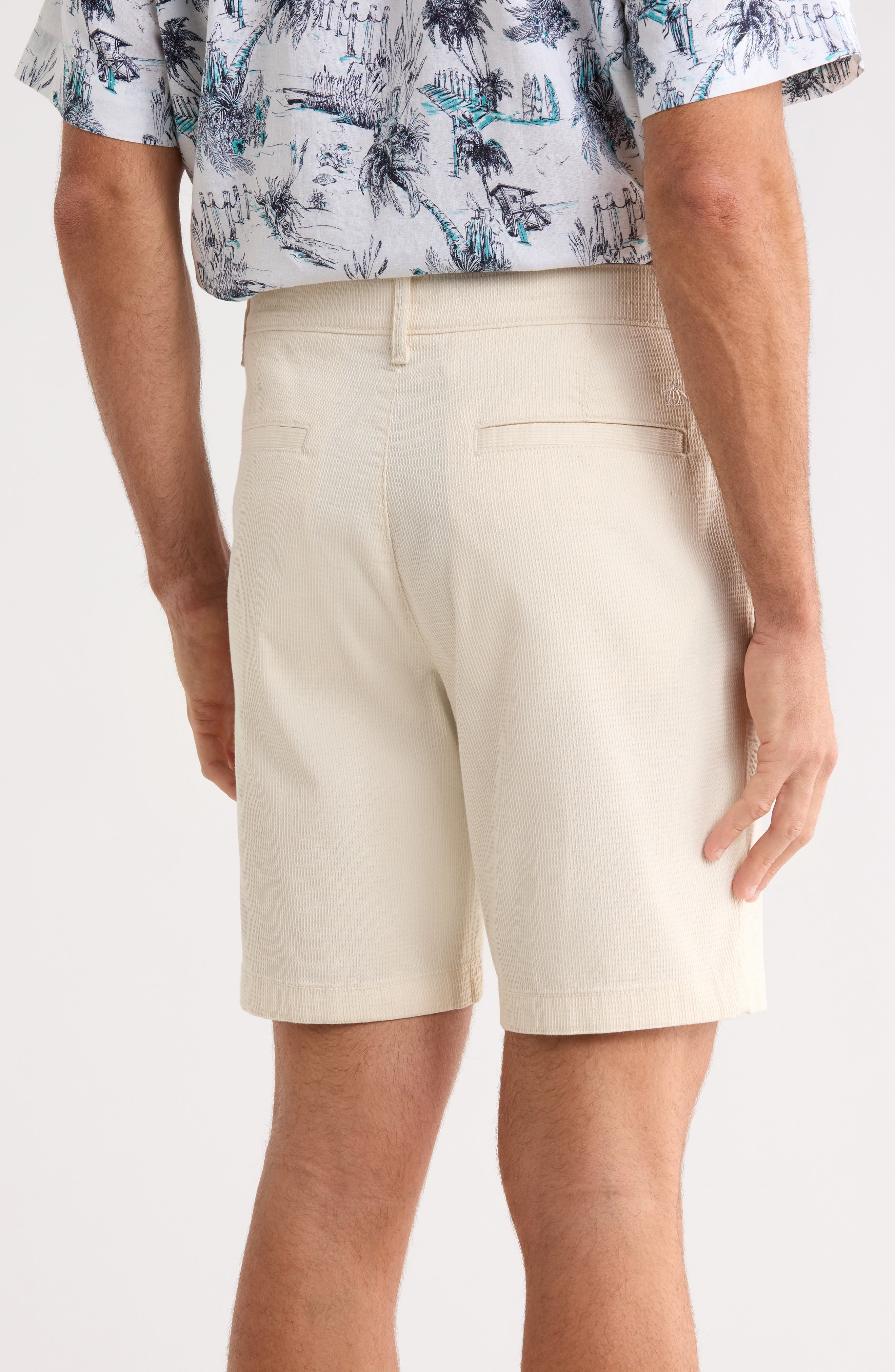 Original Penguin 8-Inch Dobby Stretch Cotton Shorts