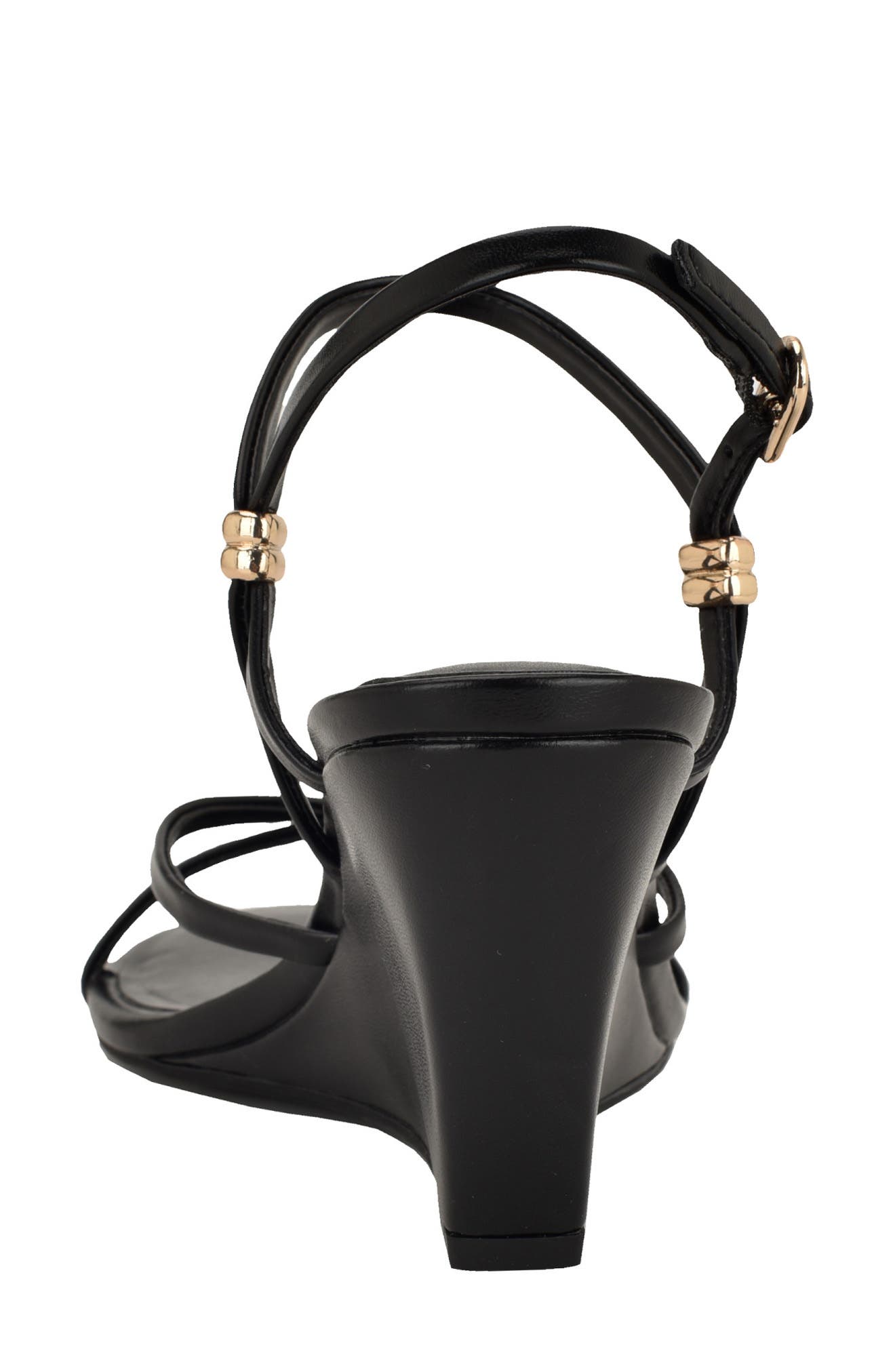 Nine West Deklyn Faux Leather Wedge Sandal