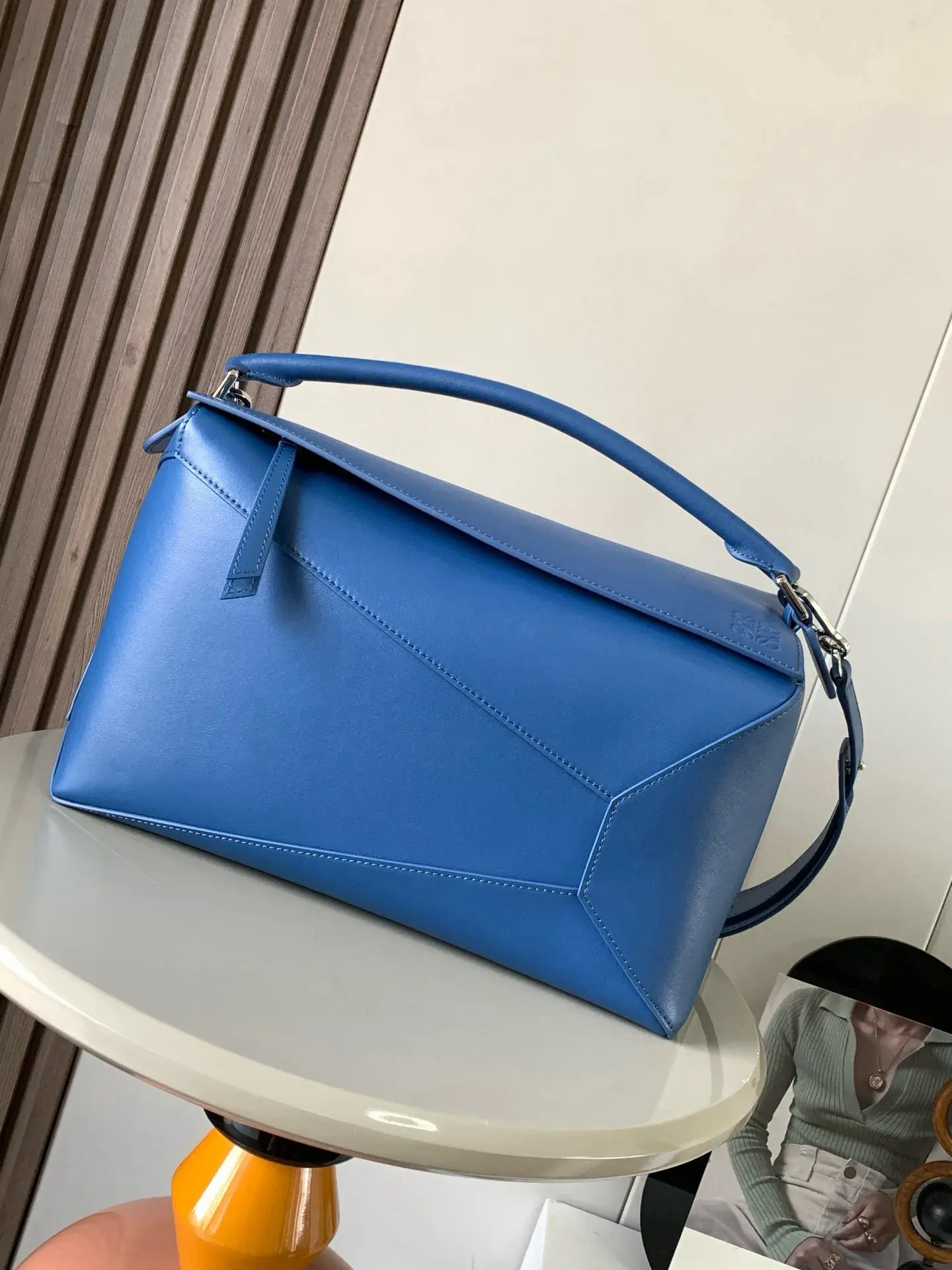 Loewe Puzzle Blue Calfskin Crossbody Bag product photo from LabelPicks