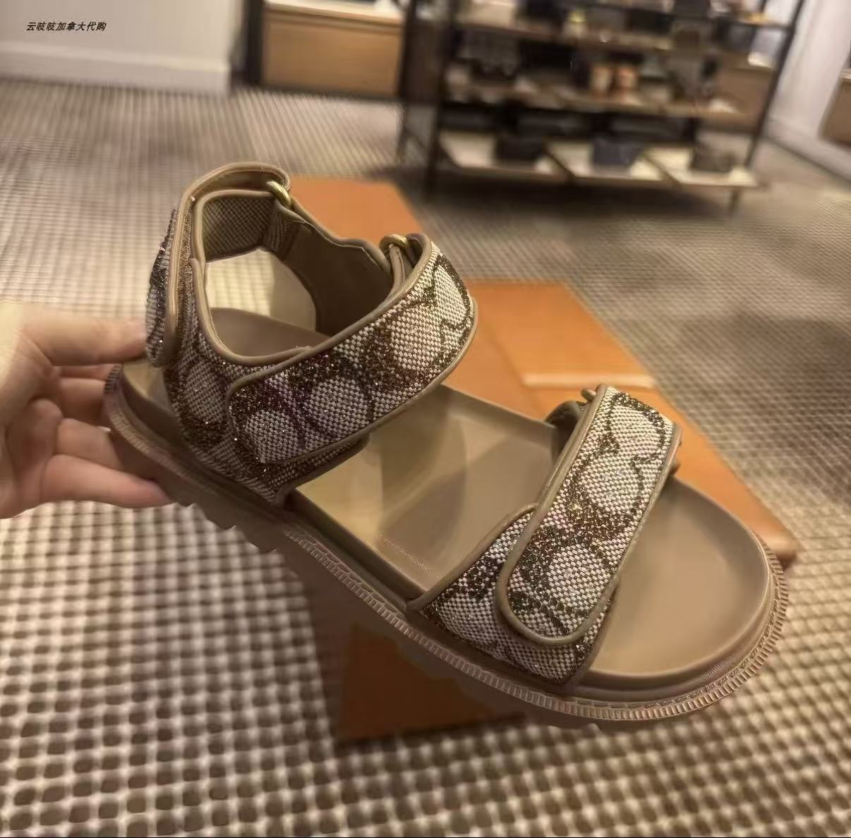 coach Rhinestone sandals