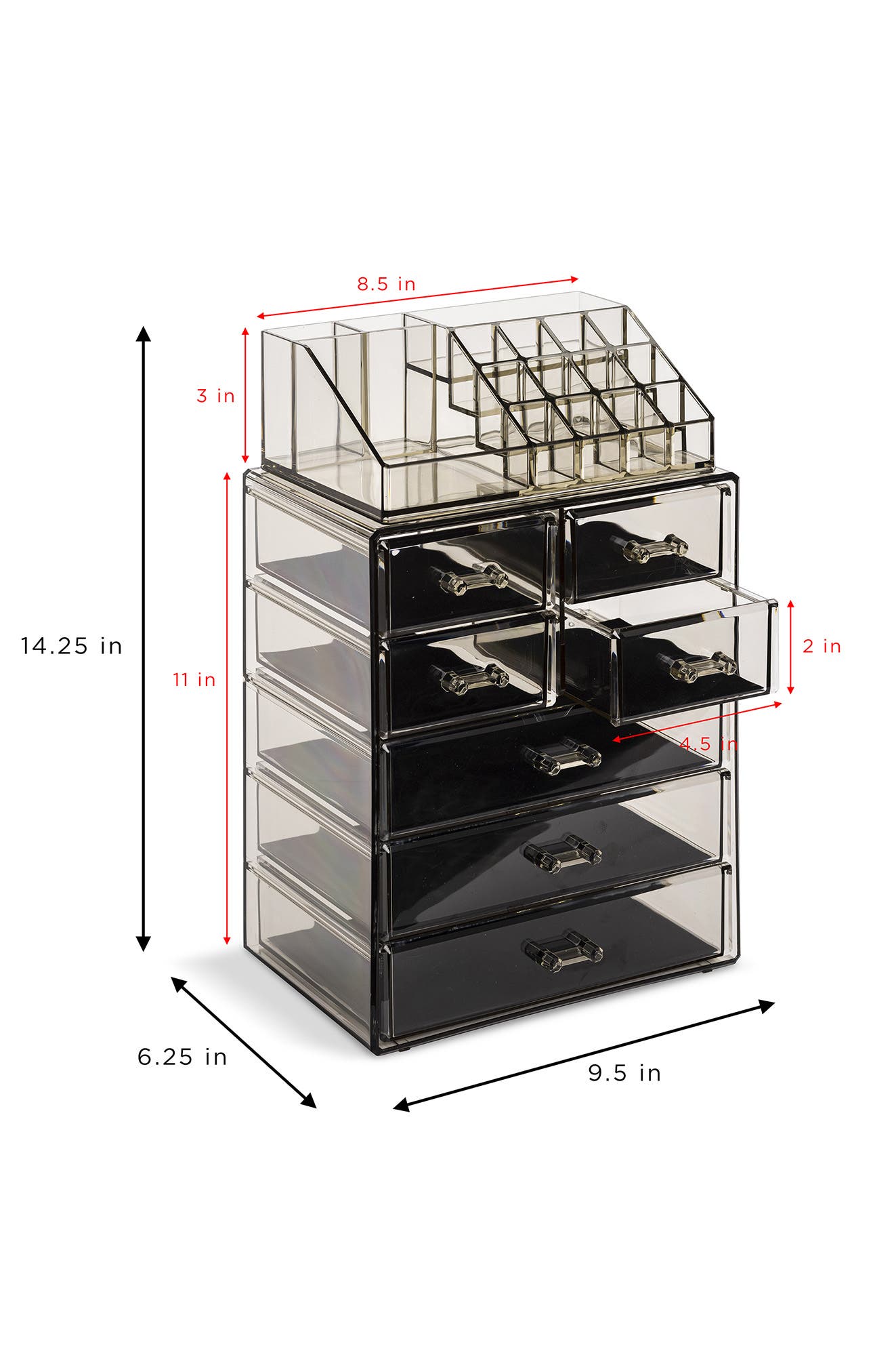 SORBUS Makeup Storage Case