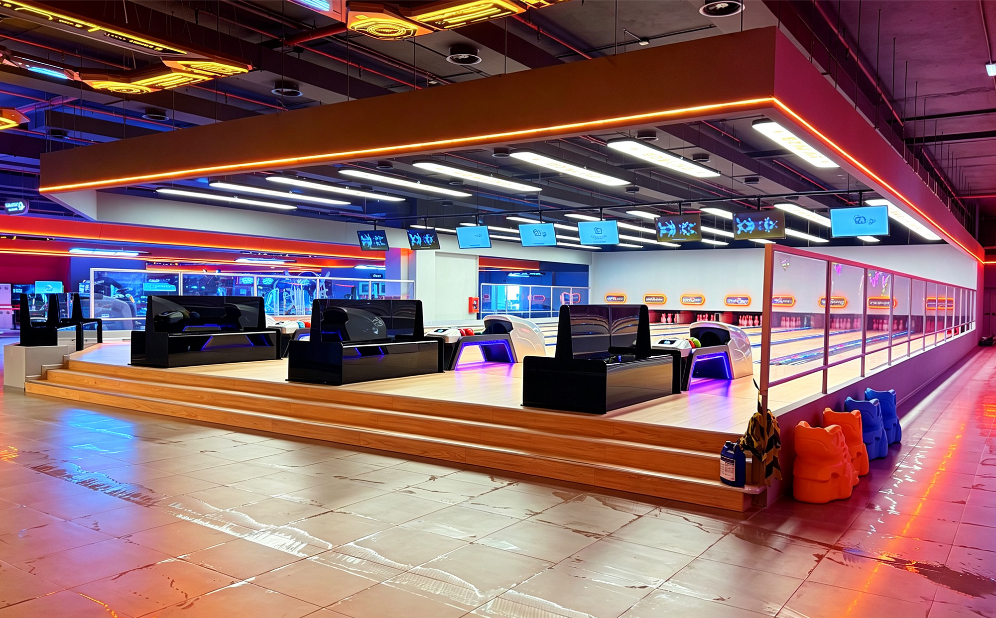 Center World Salerno: 8-Lane Standard Bowling Project in Italy