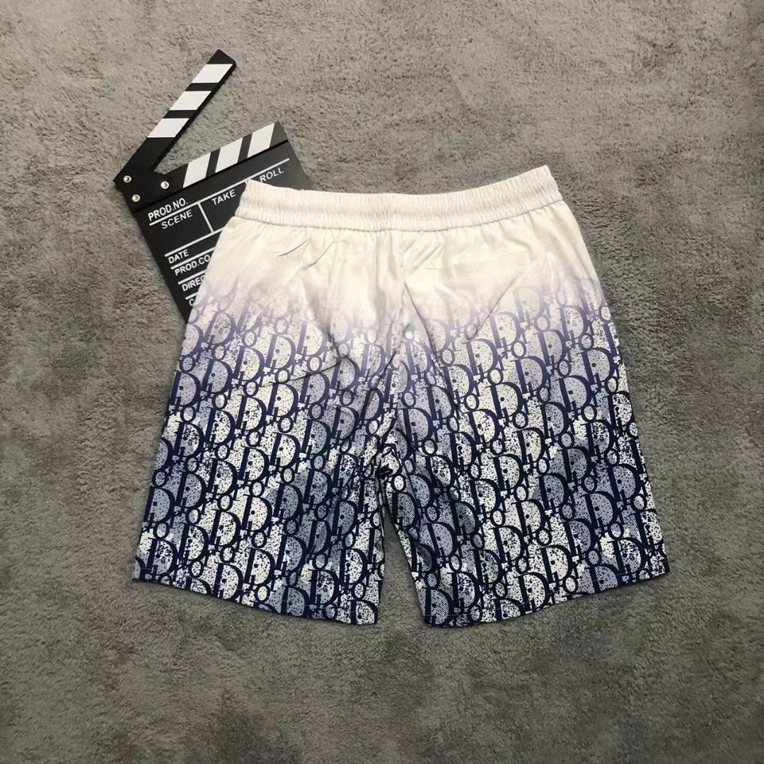 Gradient color casual beach shorts
