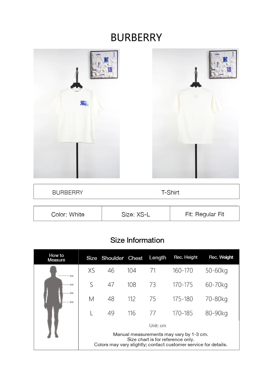 Burberry White Double Equestrian Knight Embroidered T-Shirt product photo from LabelPicks