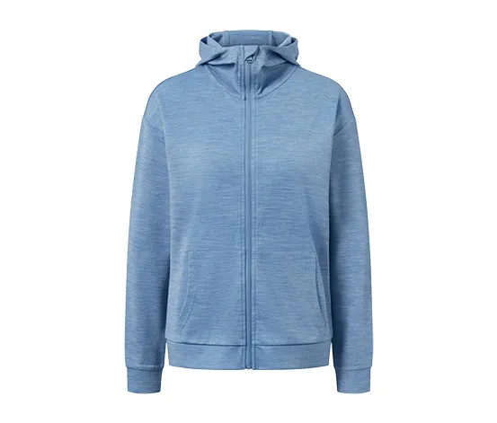 Kapuzenjacke mit RWS-Wolle, hellblau