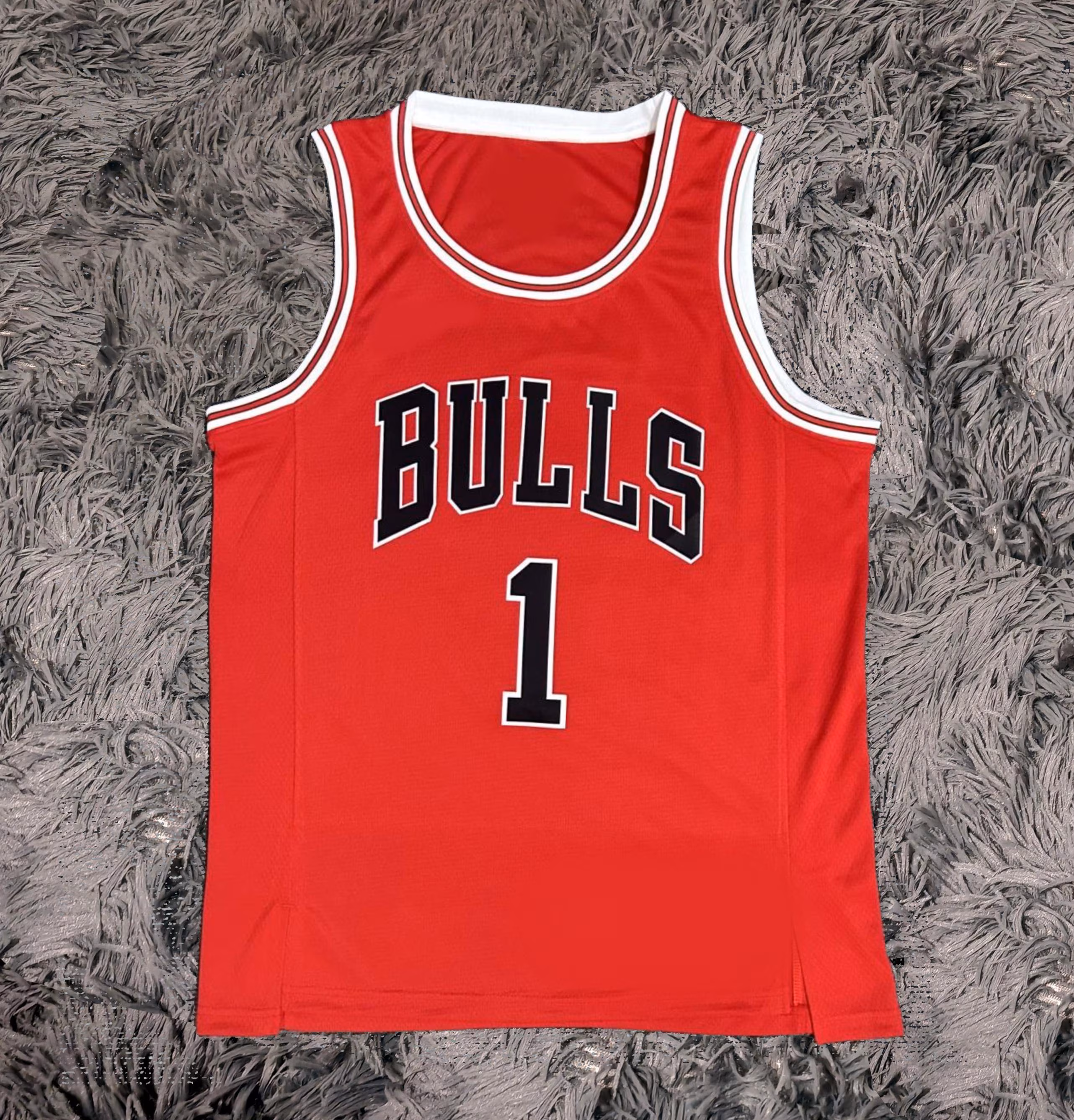 Derrick Rose SIGNED Signature Chicago Bulls Red Home Shirt/Jersey - COA 15/16 Retro