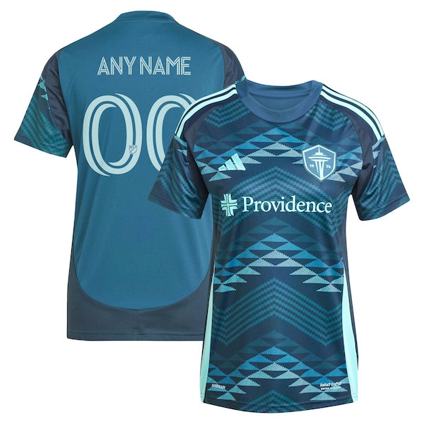 Seattle Sounders FC adidas Women's 2025 The Salish Sea Kit Replica Custom Jersey - Blue