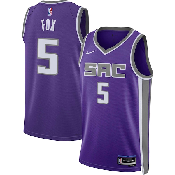 De'Aaron Fox Sacramento Kings Nike Unisex Swingman Jersey - Icon Edition - Purple