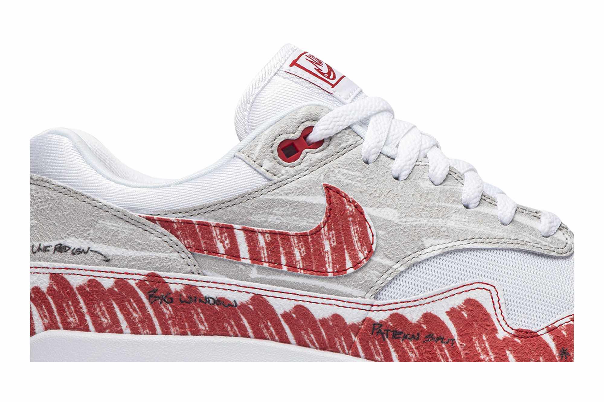 Air Max 1 ‘Sketch To Shelf – University Red’ CJ4286-101