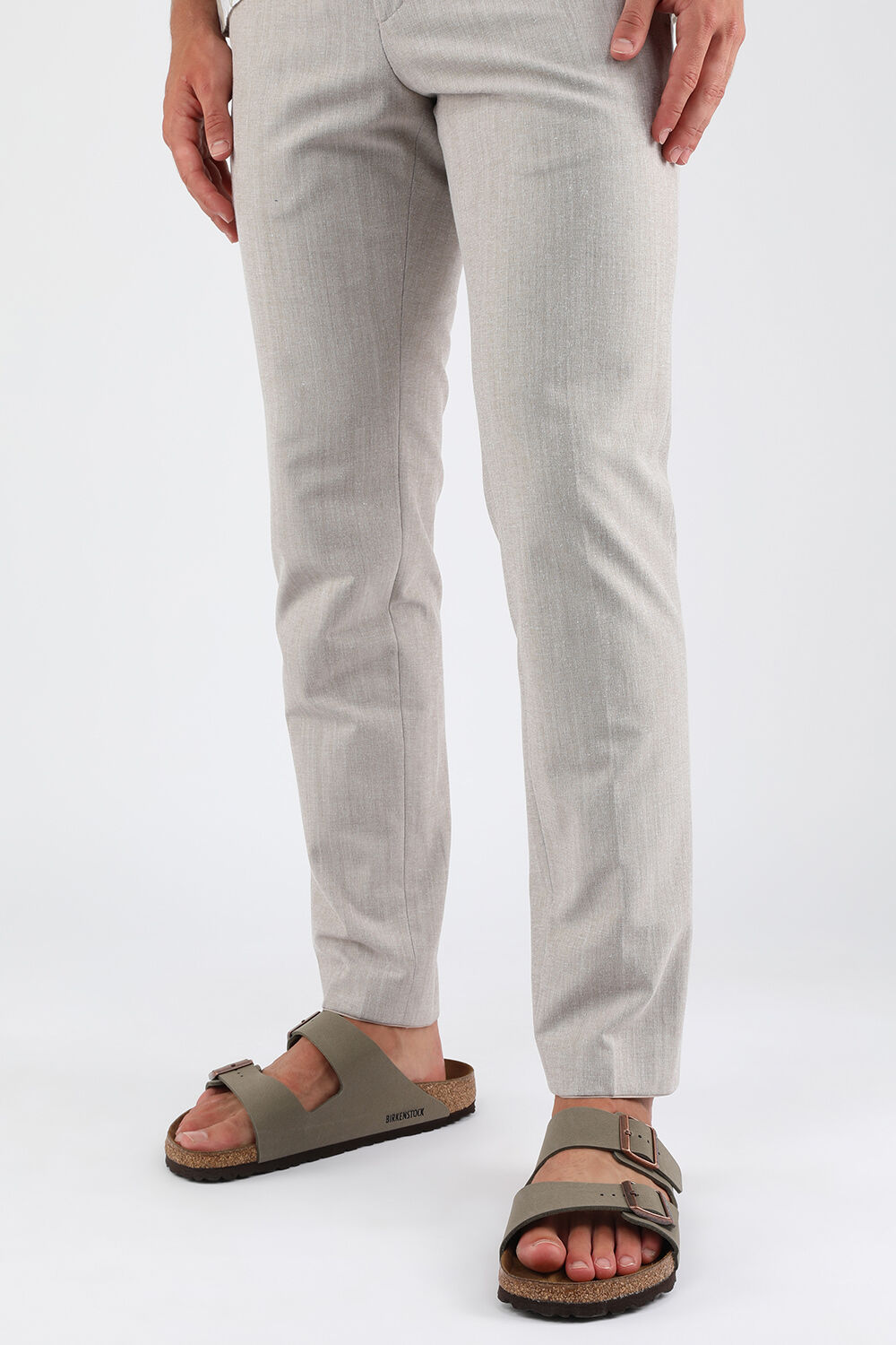 BIRKENSTOCK סנדלי אריזונה בחום וירוק