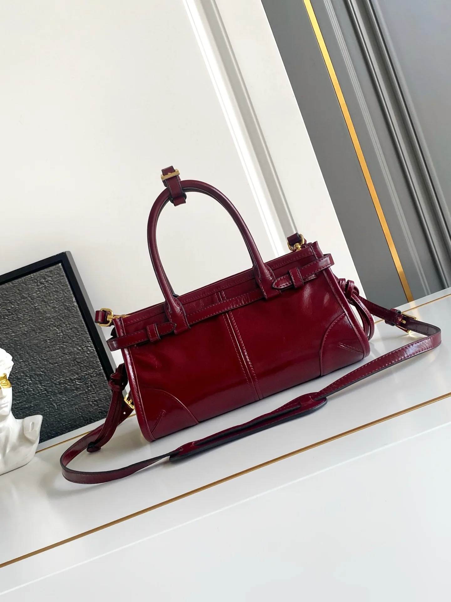 Prada Polished Top Handle Bag product photo from LabelPicks