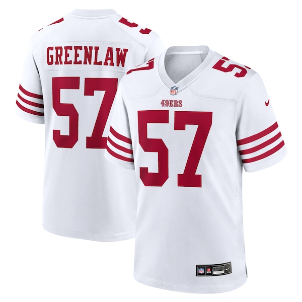 Dre Greenlaw San Francisco 49ers Nike Team Game Jersey -  White