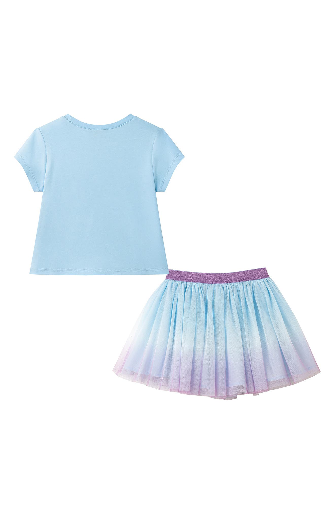 Andy & Evan Kids' Sequin Tee & Tulle Skirt