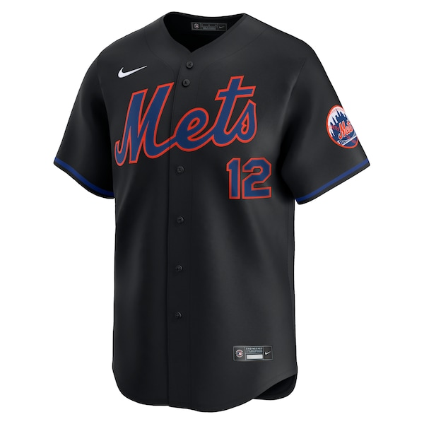 Francisco Lindor New York Mets Nike Alternate Limited Jersey - Black