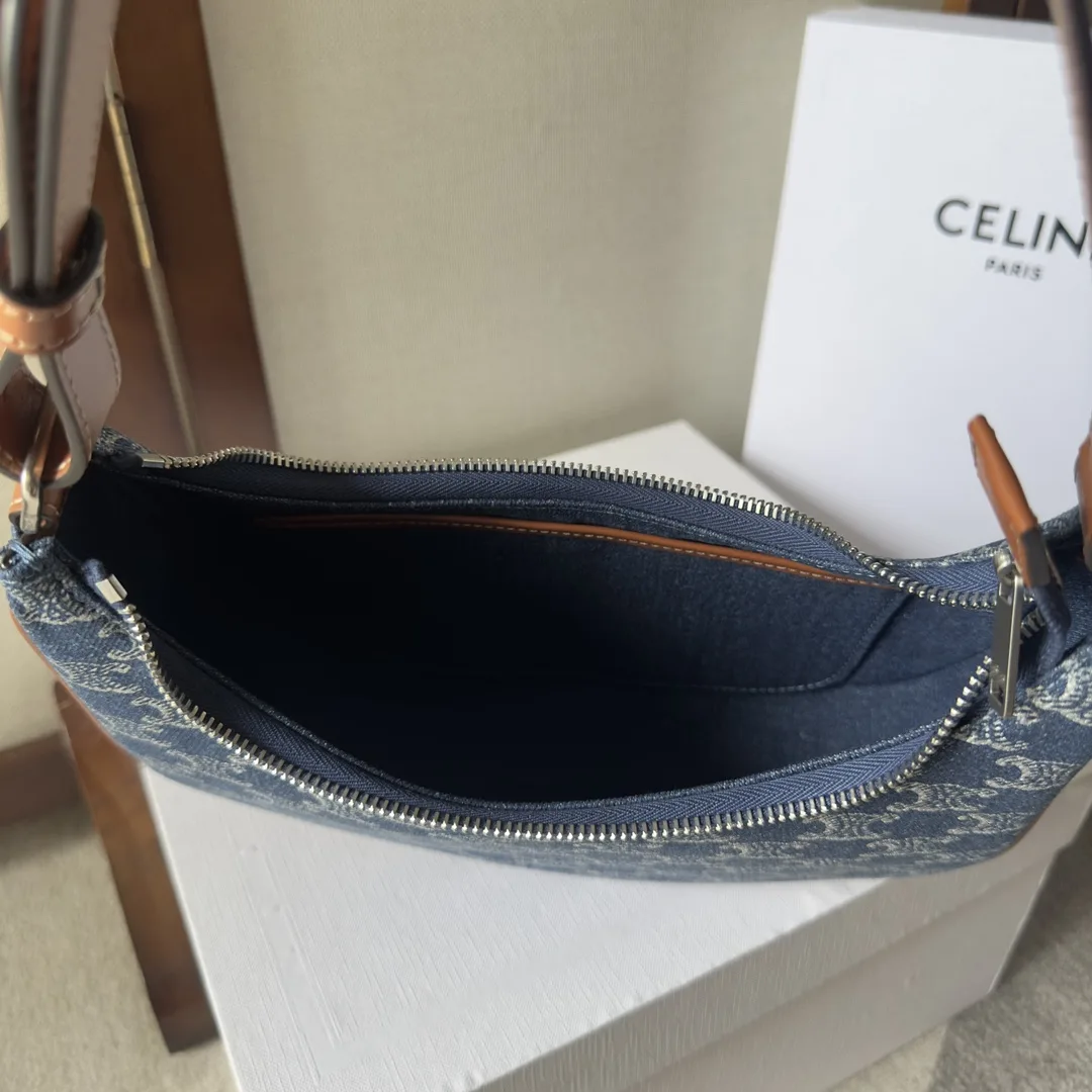 Celine Ava Brown Calfskin Hobo Bag product photo from LabelPicks