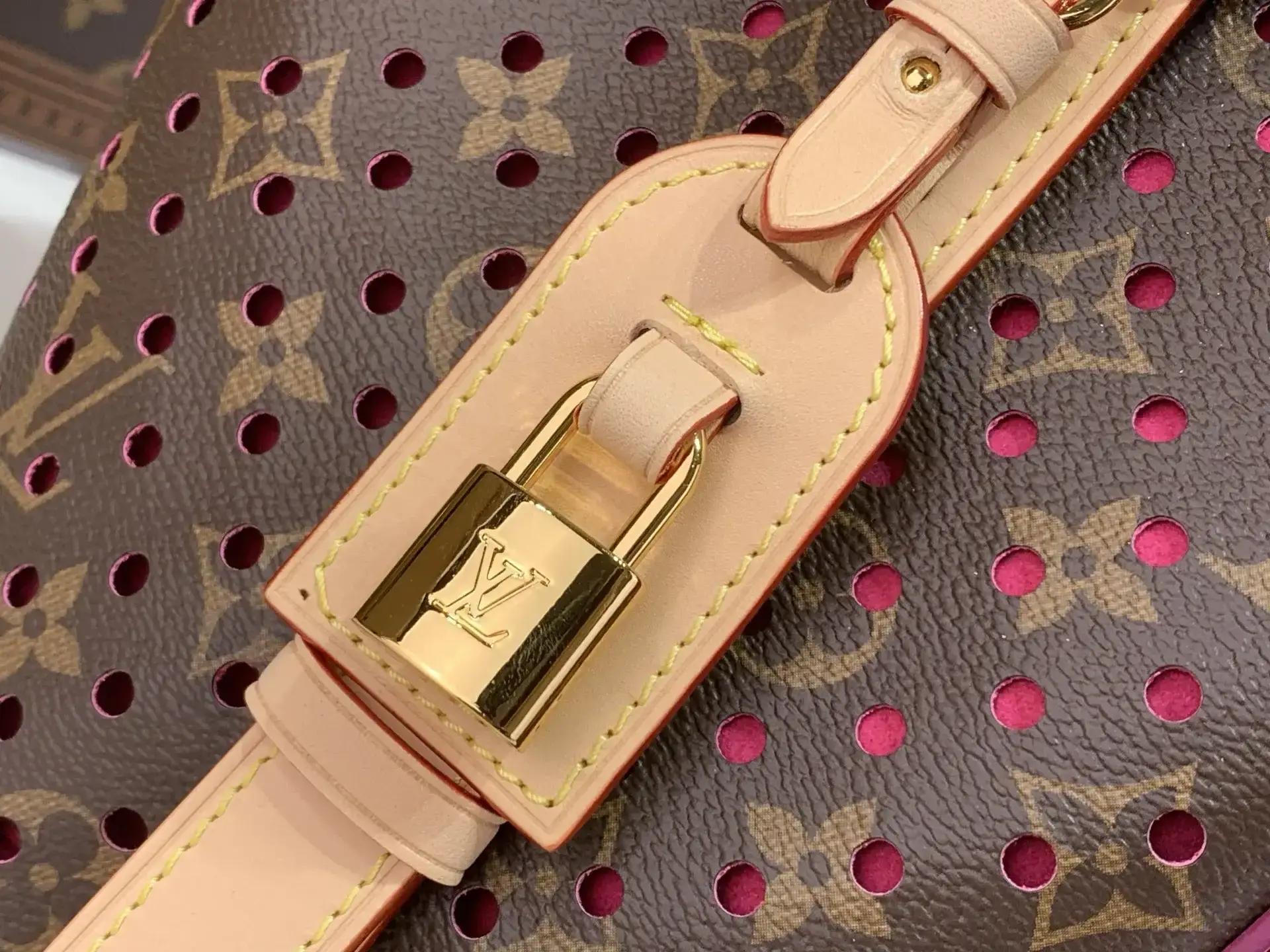 Louis Vuitton Red Monogram Canvas Bucket Bag product photo from LabelPicks