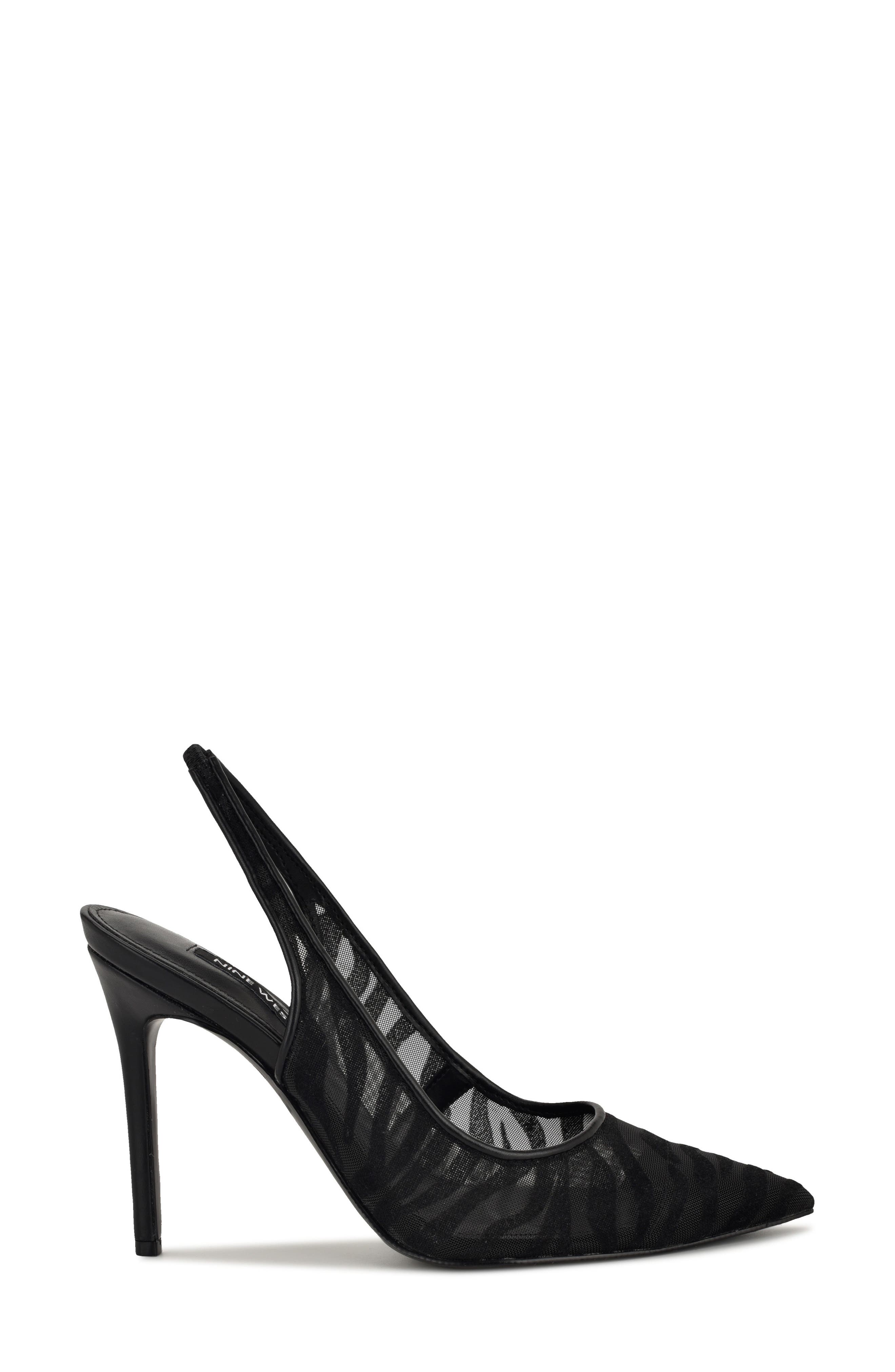 Nine West Feather Pointed Toe Slingback Pump