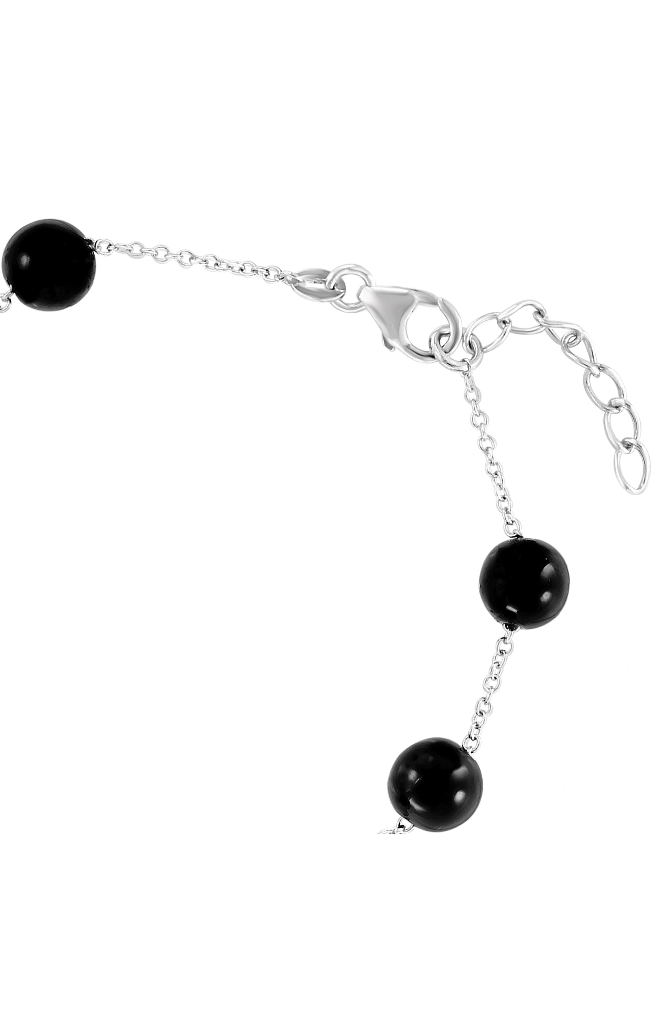 EFFY Sterling Silver Onyx Chain Bracelet