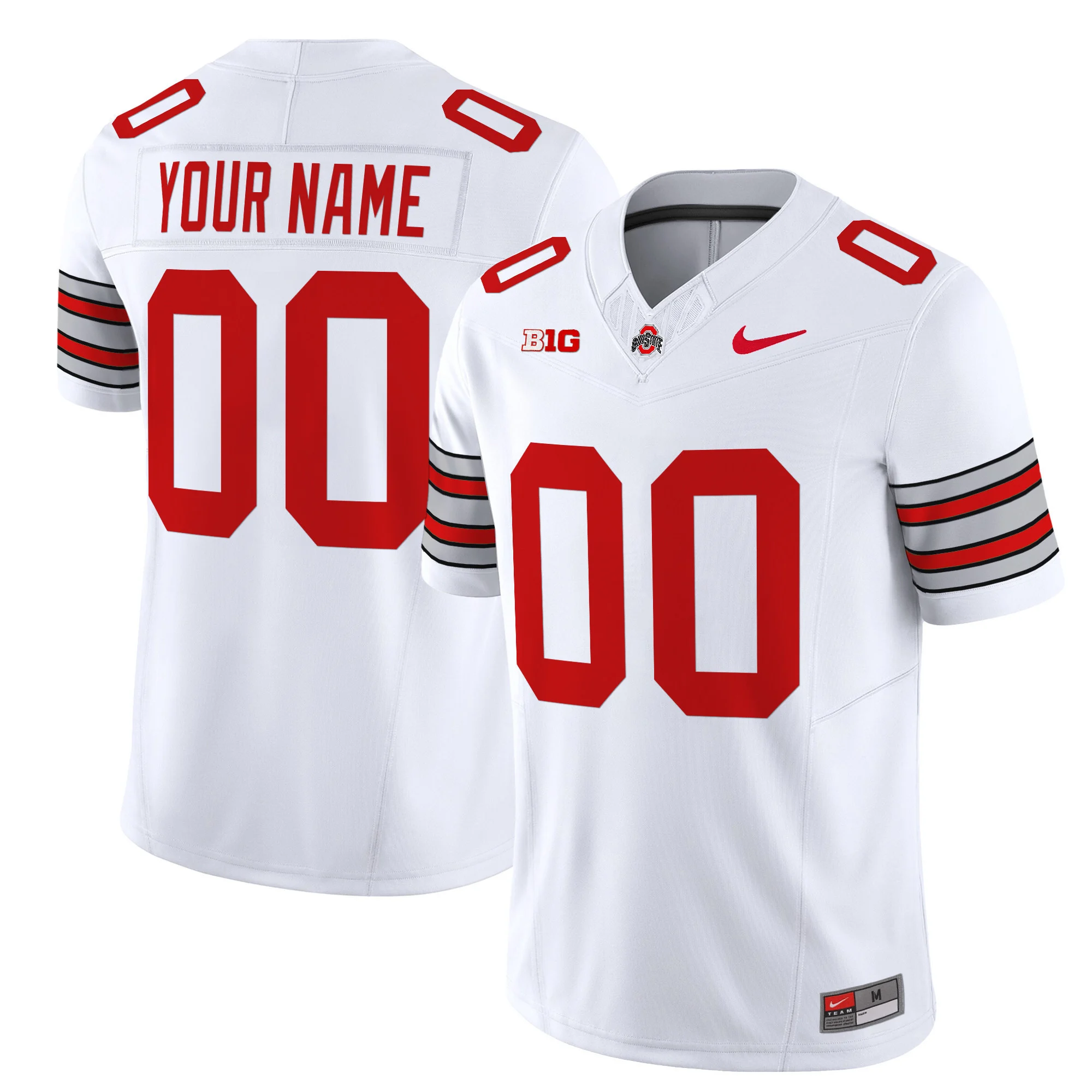 Ohio State Buckeyes Nike Custom Vapor Limited Jersey - White