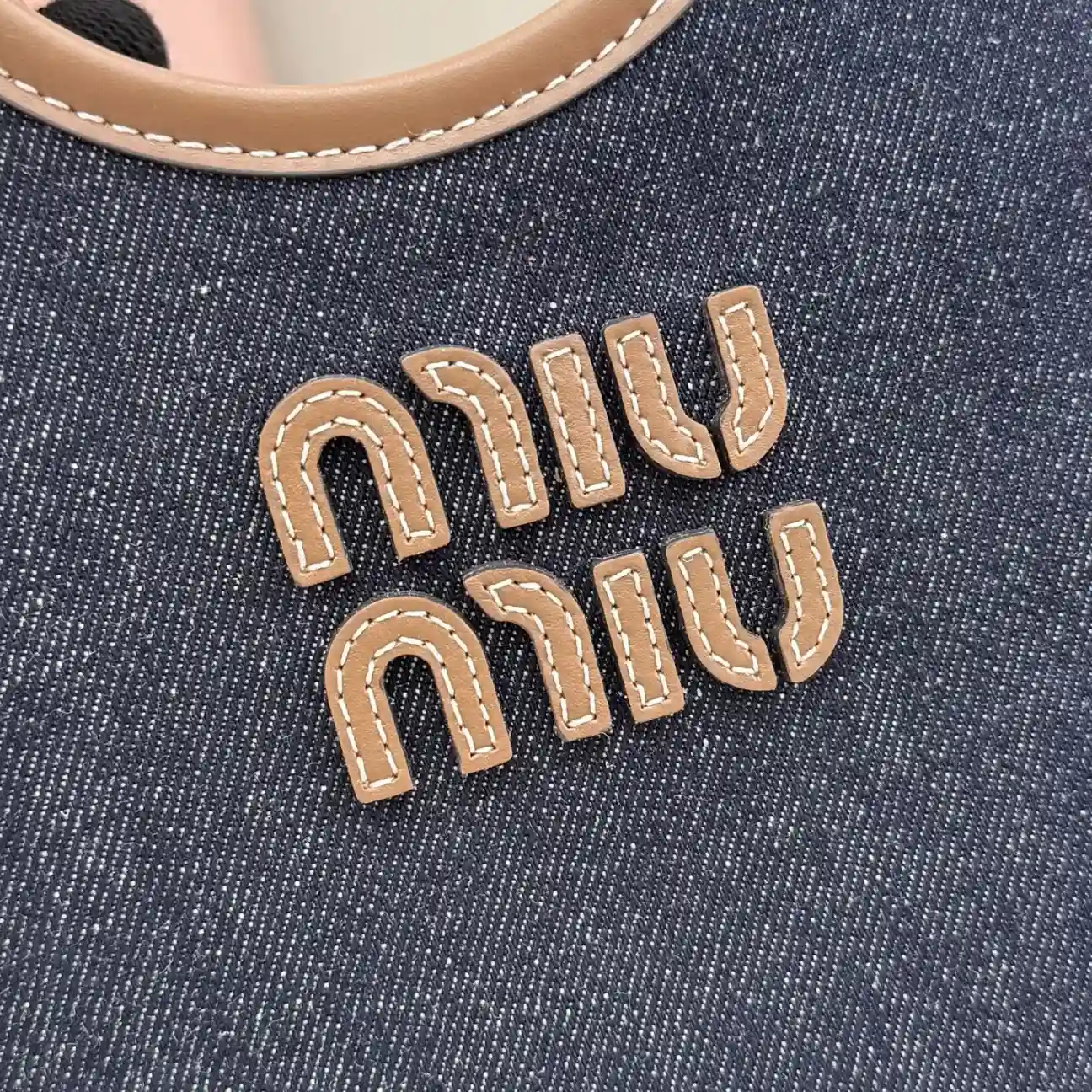 Miu Miu Brown Denim Tote Bag product photo from LabelPicks