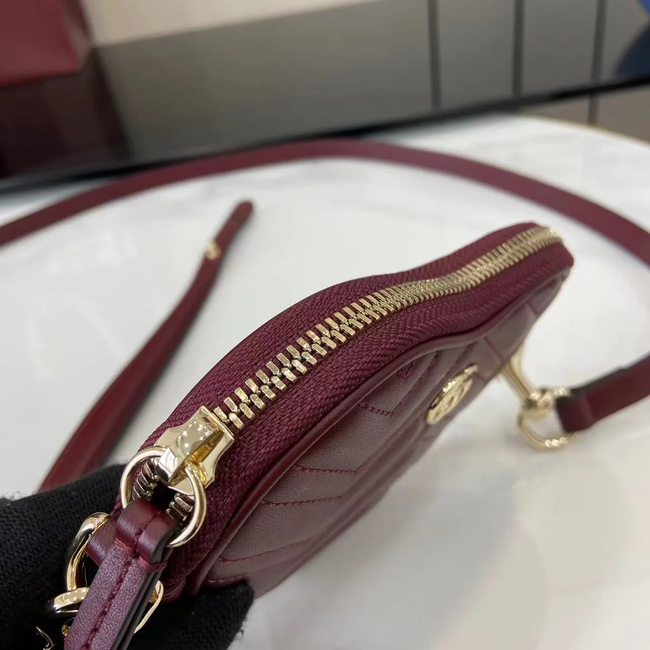 Gucci Red Marmont GG Supreme Canvas Crossbody Bag product photo from LabelPicks