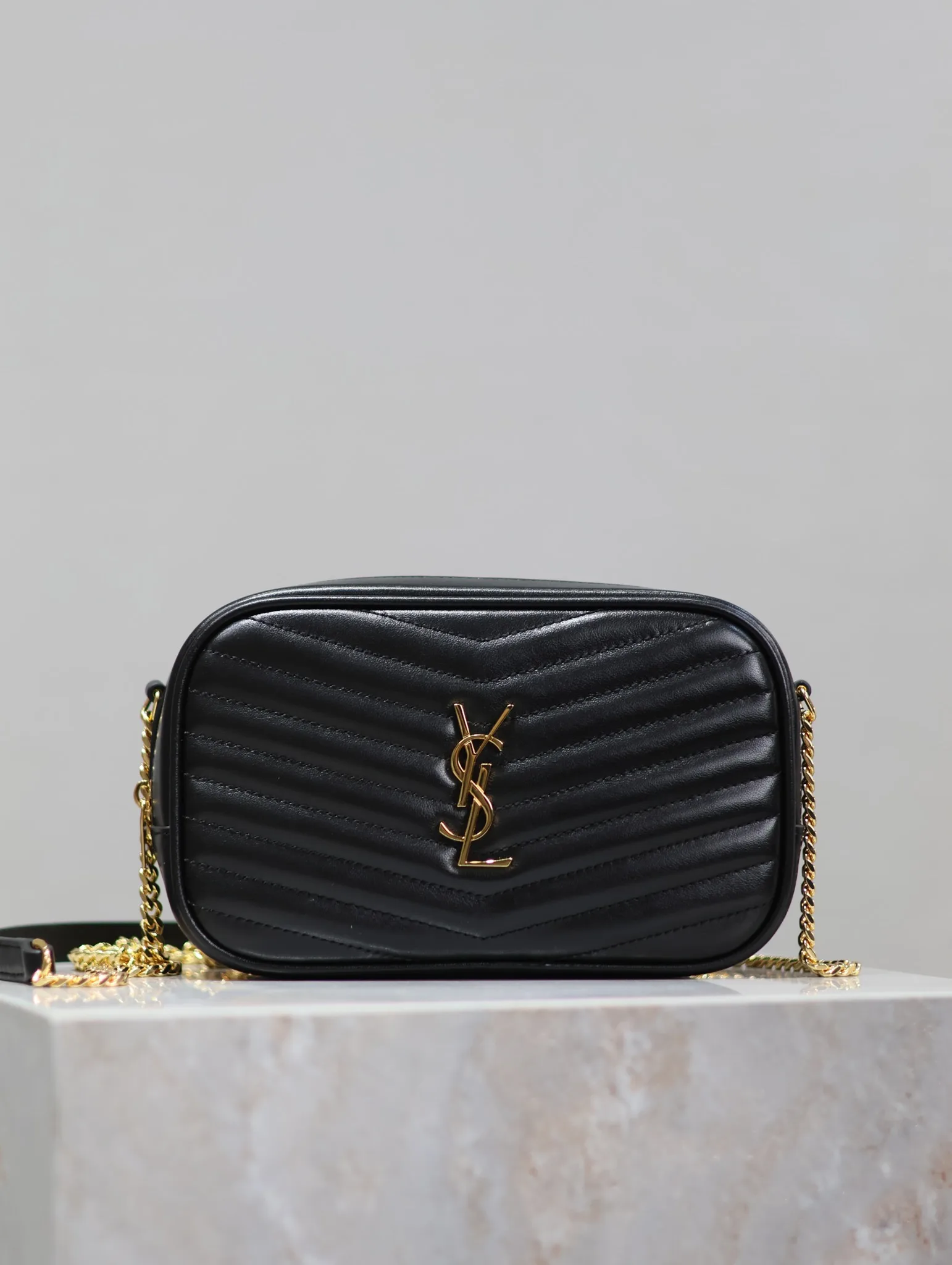 Saint Laurent Black Calfskin Crossbody Bag product photo from LabelPicks
