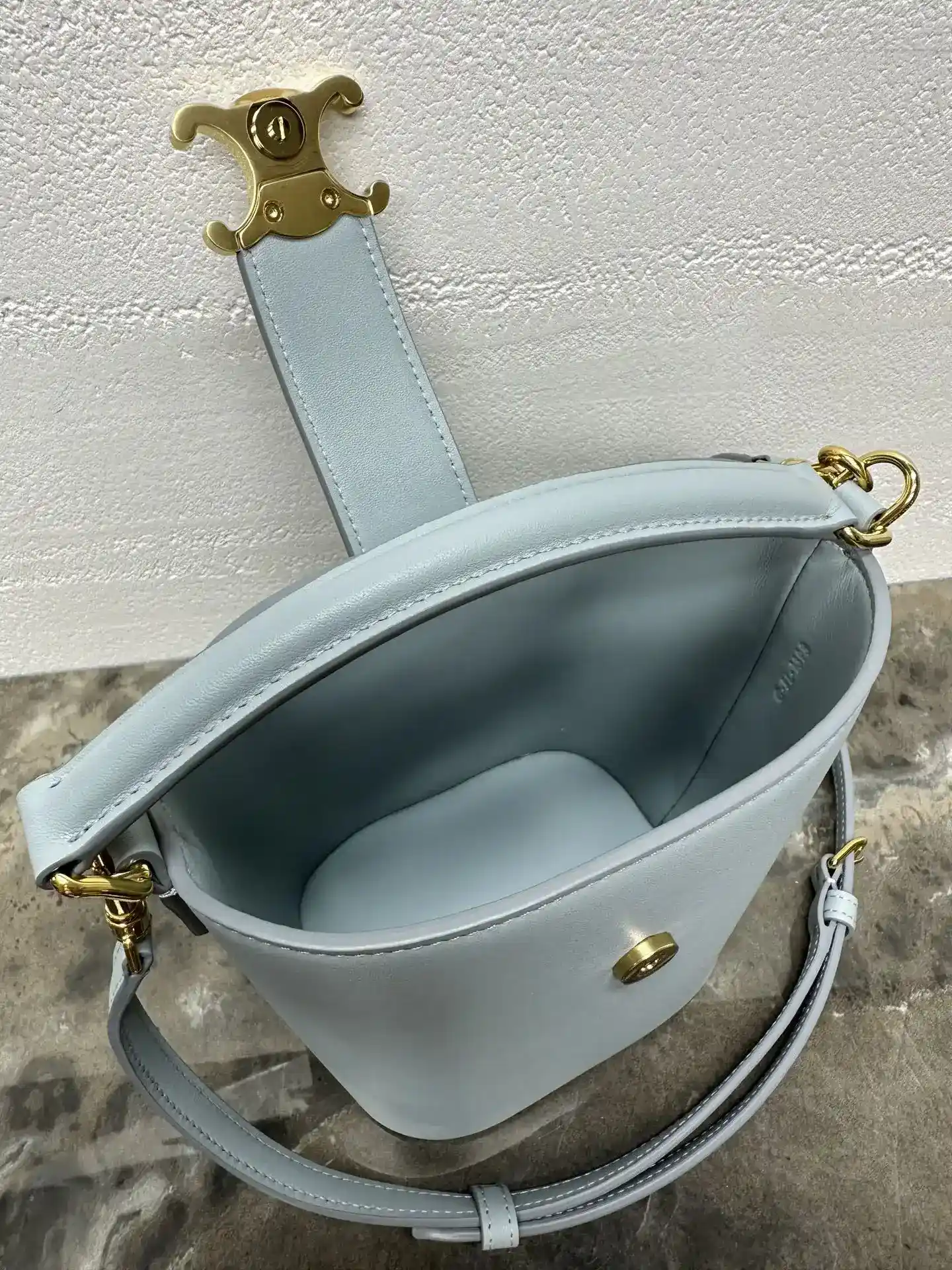 Celine Gold Louise Calfskin Bucket Bag product photo from LabelPicks