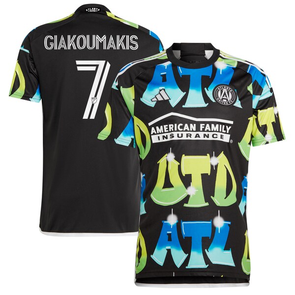 Giorgos Giakoumakis Atlanta United FC adidas 2024 The 404 Replica Player Jersey - Black